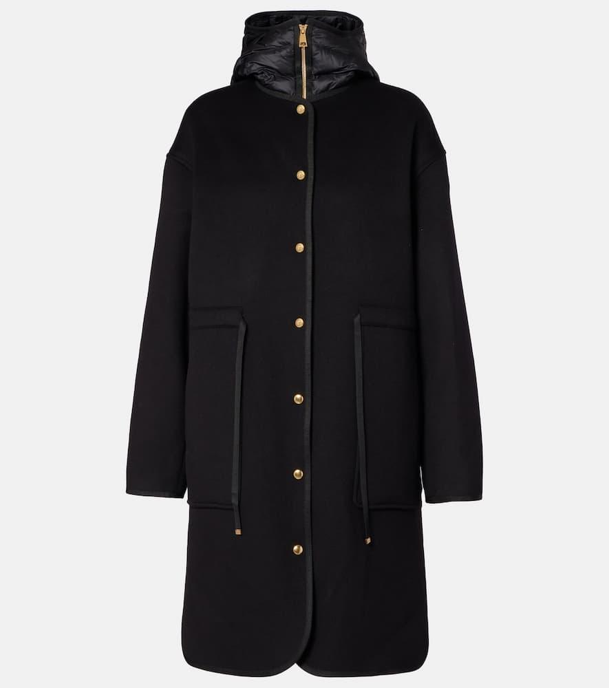 moncler bonreposse wool and cashmere down coat