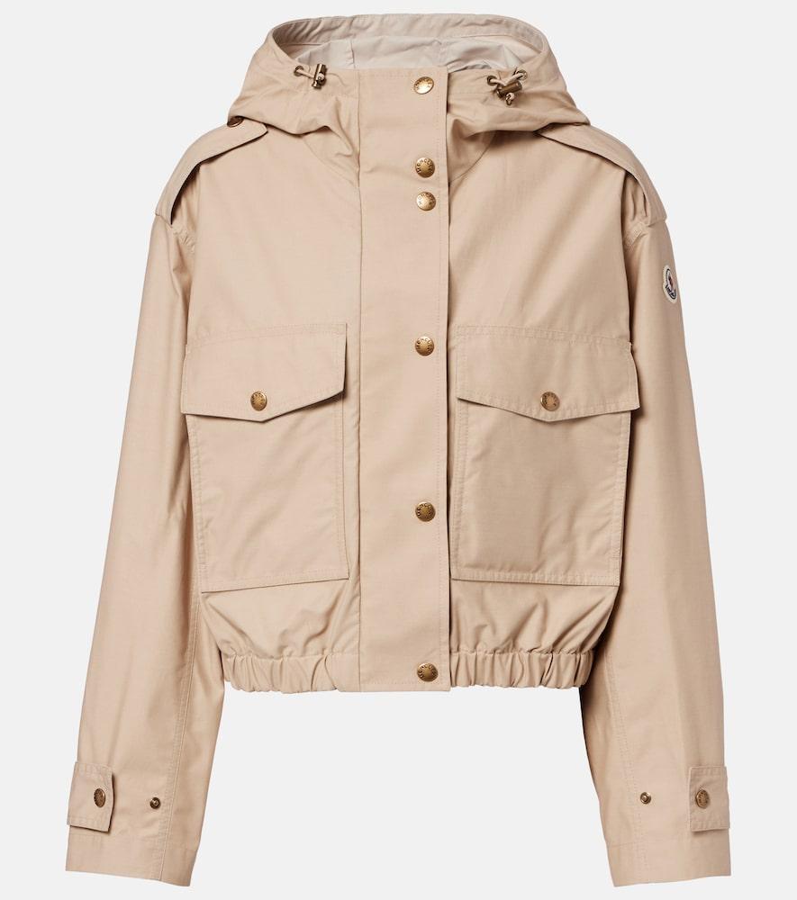 moncler carex cropped hooded cotton