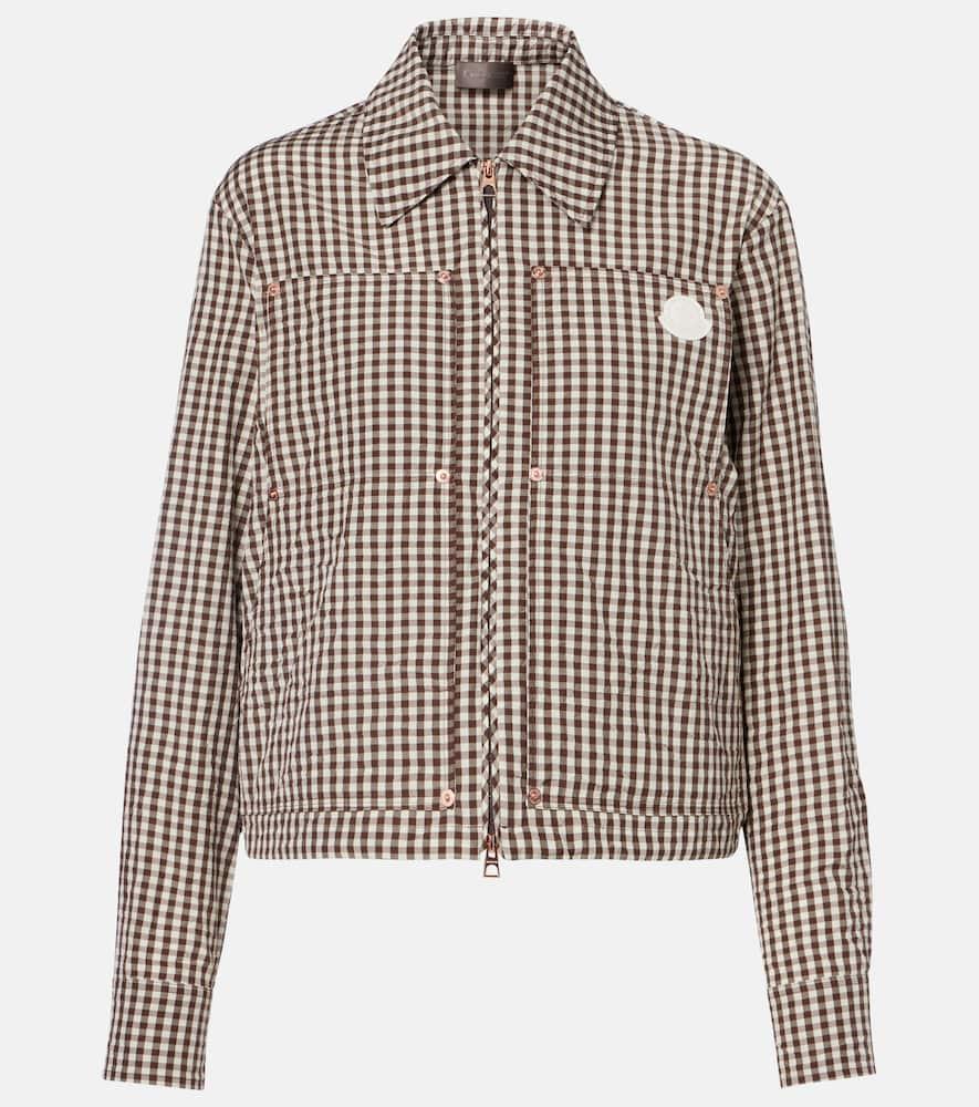 moncler checked cotton