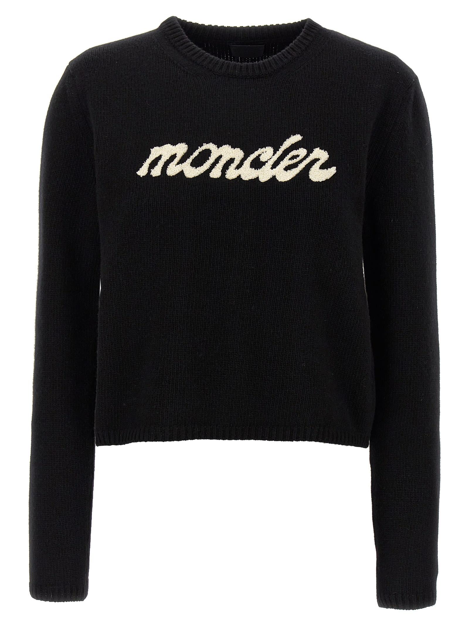 moncler chenille logo sweater