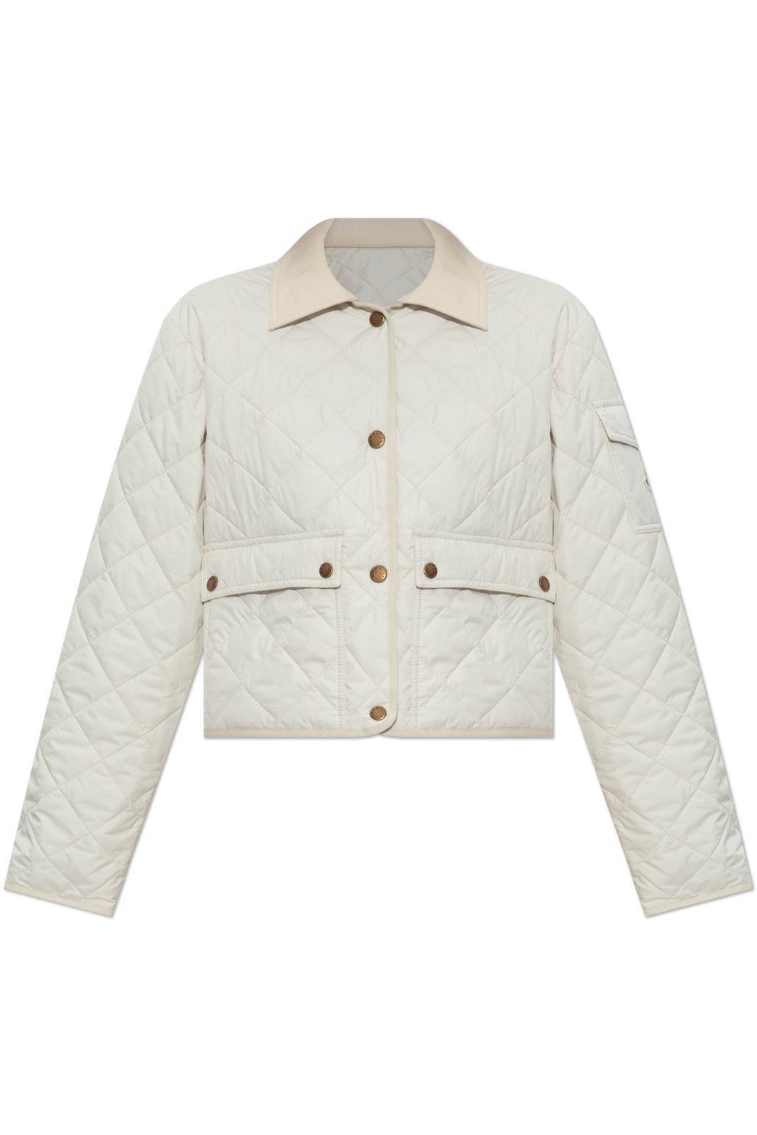 moncler chitre diamond-quilted padded shirt jacket