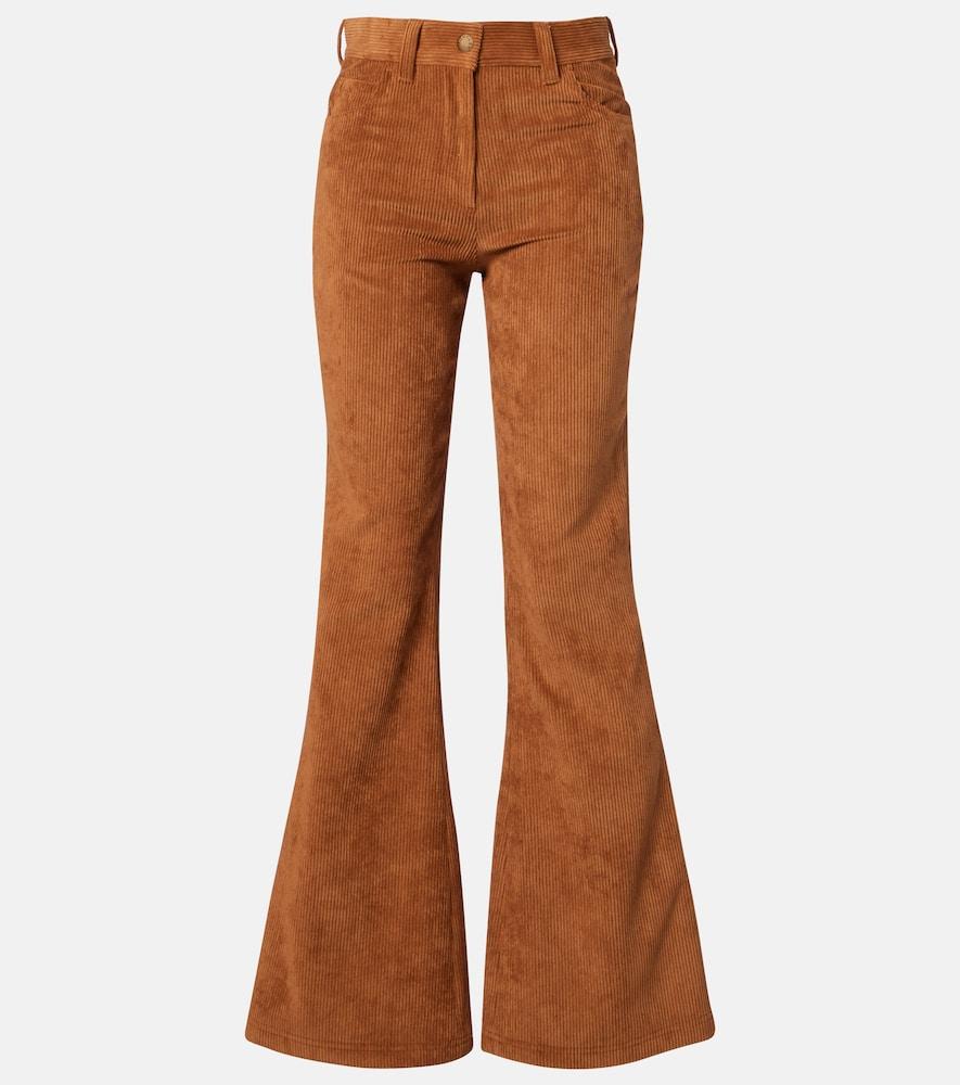 moncler corduroy flared pants