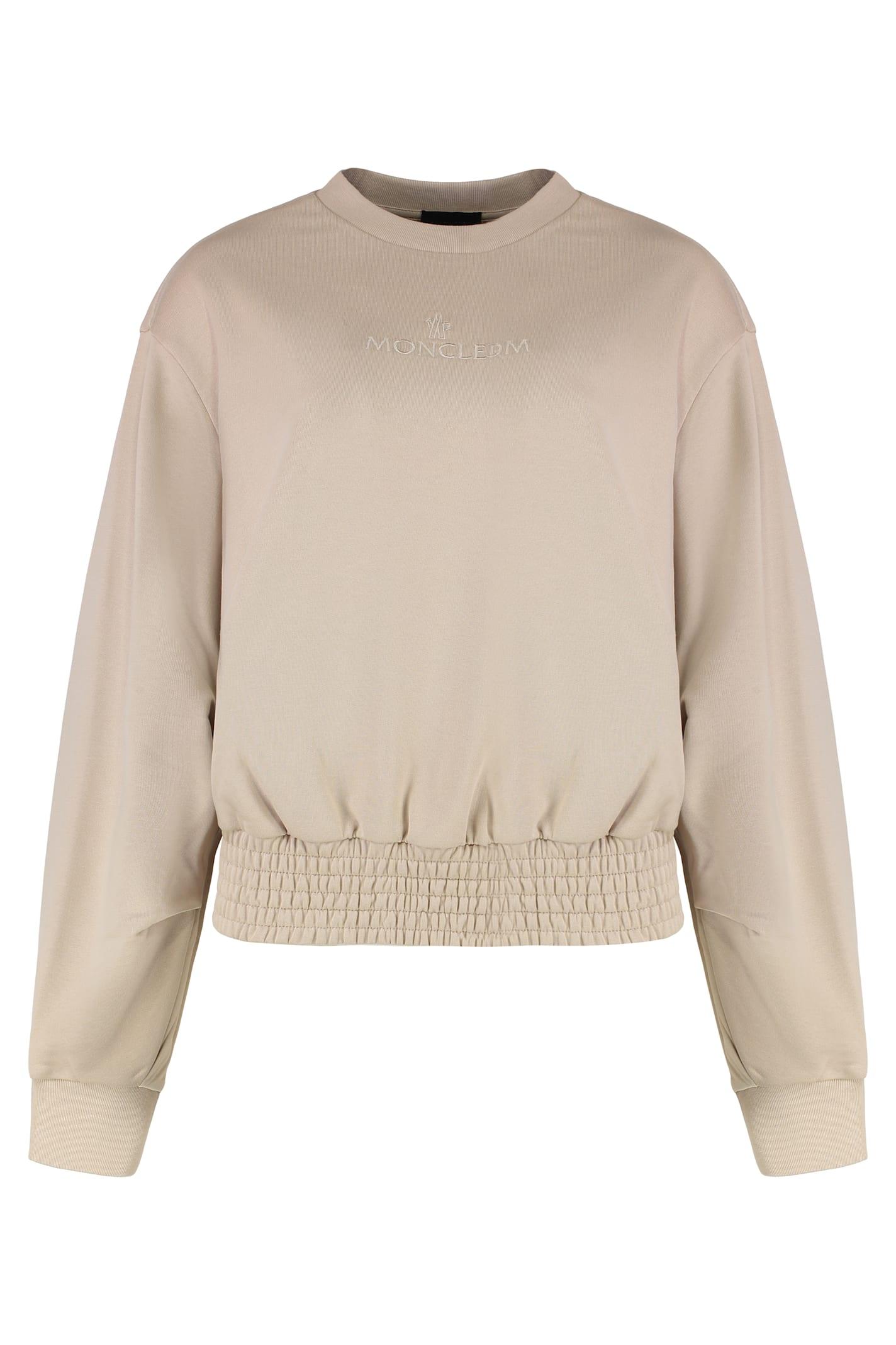 moncler cotton crew-neck sweatshirt