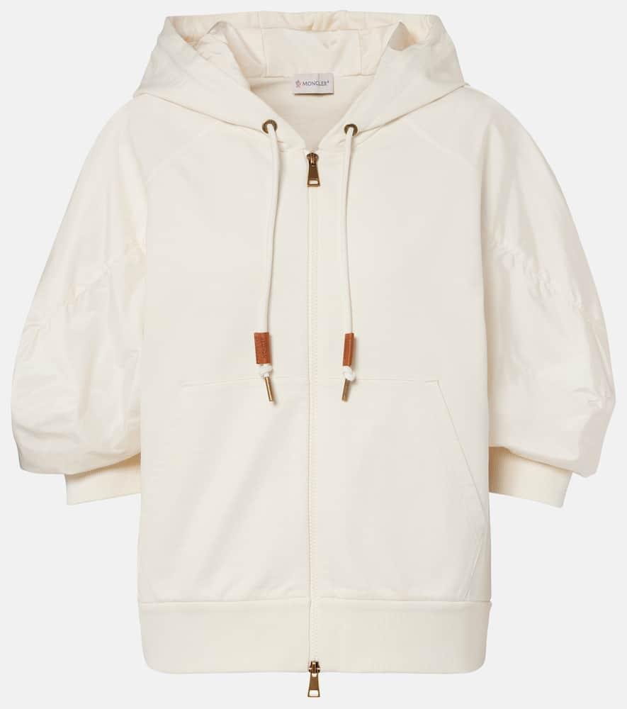 moncler cotton jersey hoodie
