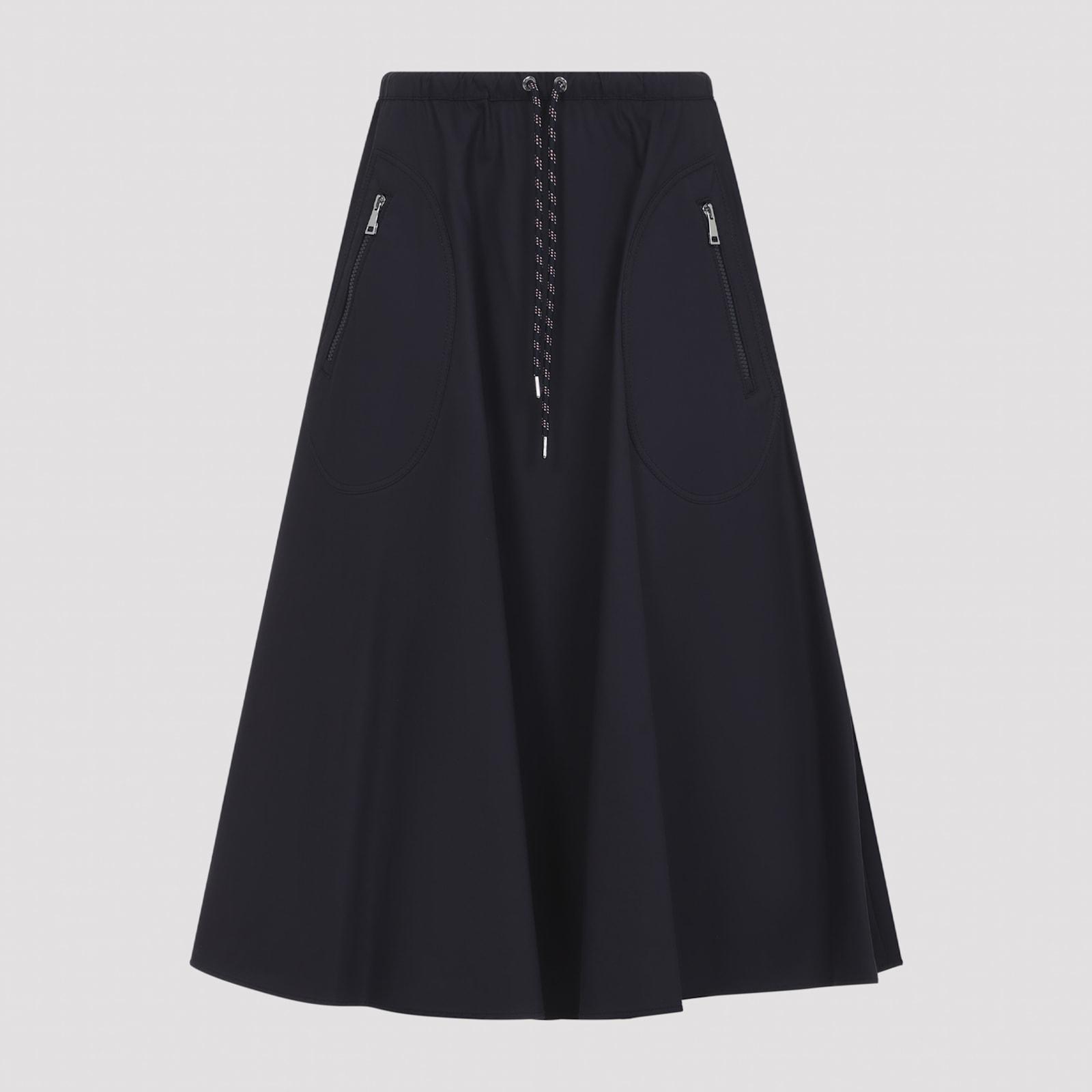 moncler cotton midi skirt
