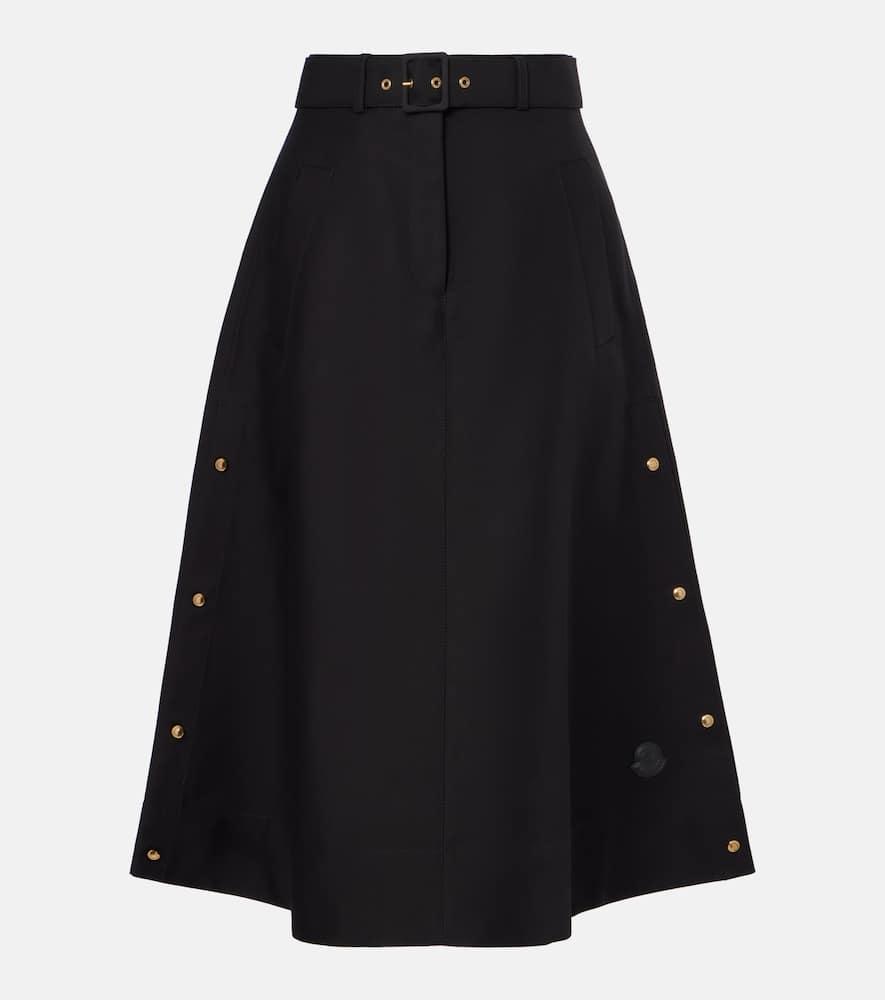 moncler cotton midi skirt