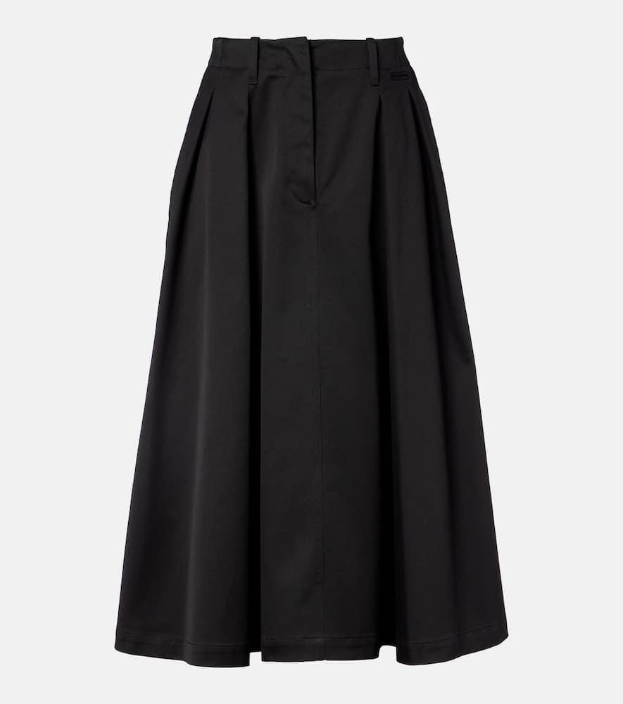 moncler cotton midi skirt