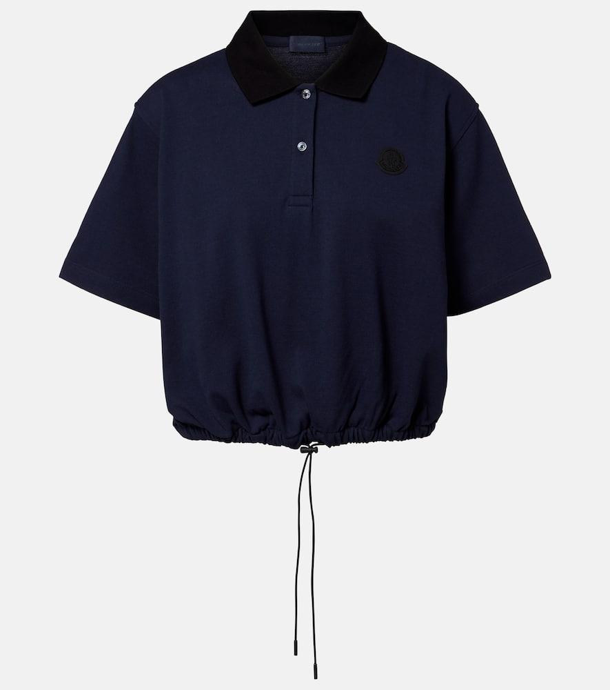 moncler cotton piqué polo shirt