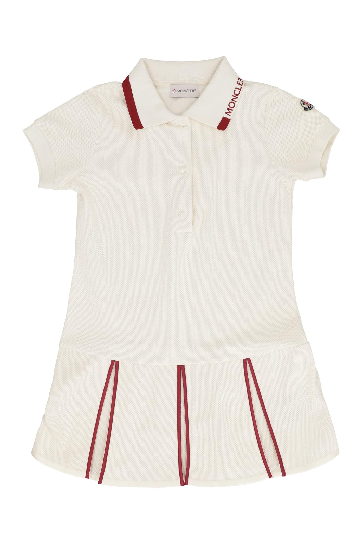moncler cotton pique polo dress