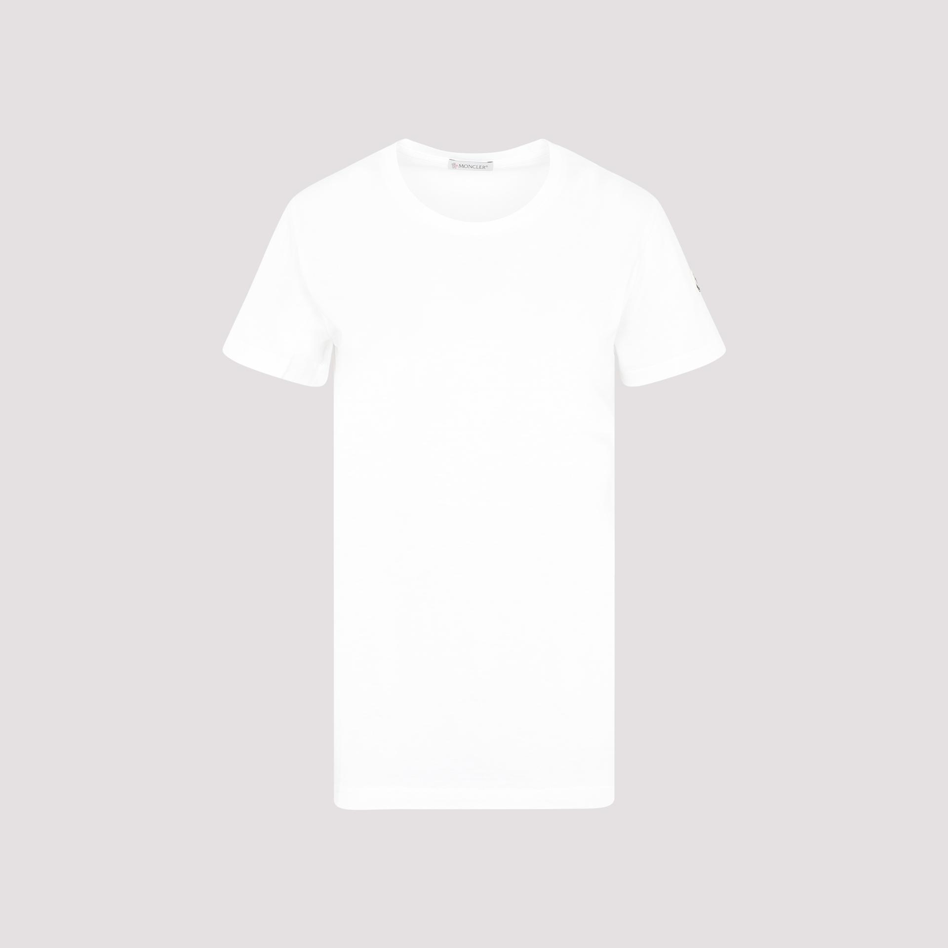moncler cotton t-shirt nude & neutrals tshirt - women