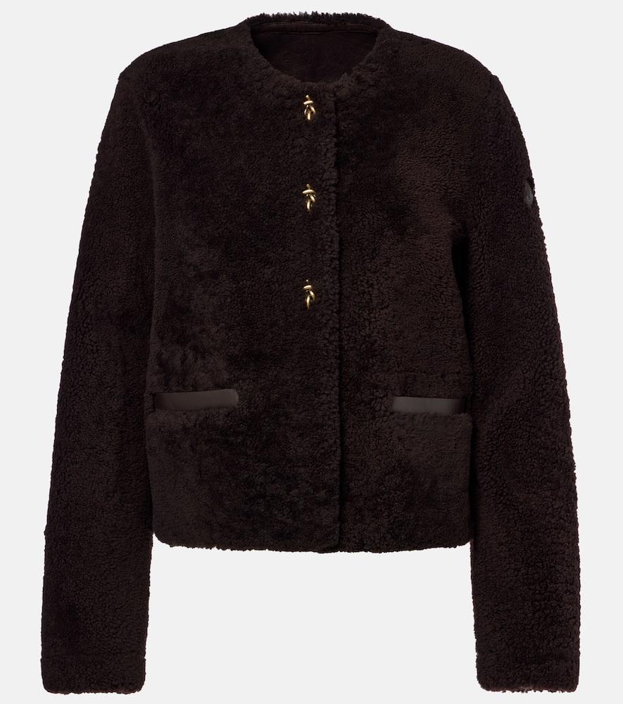 moncler cropped leather