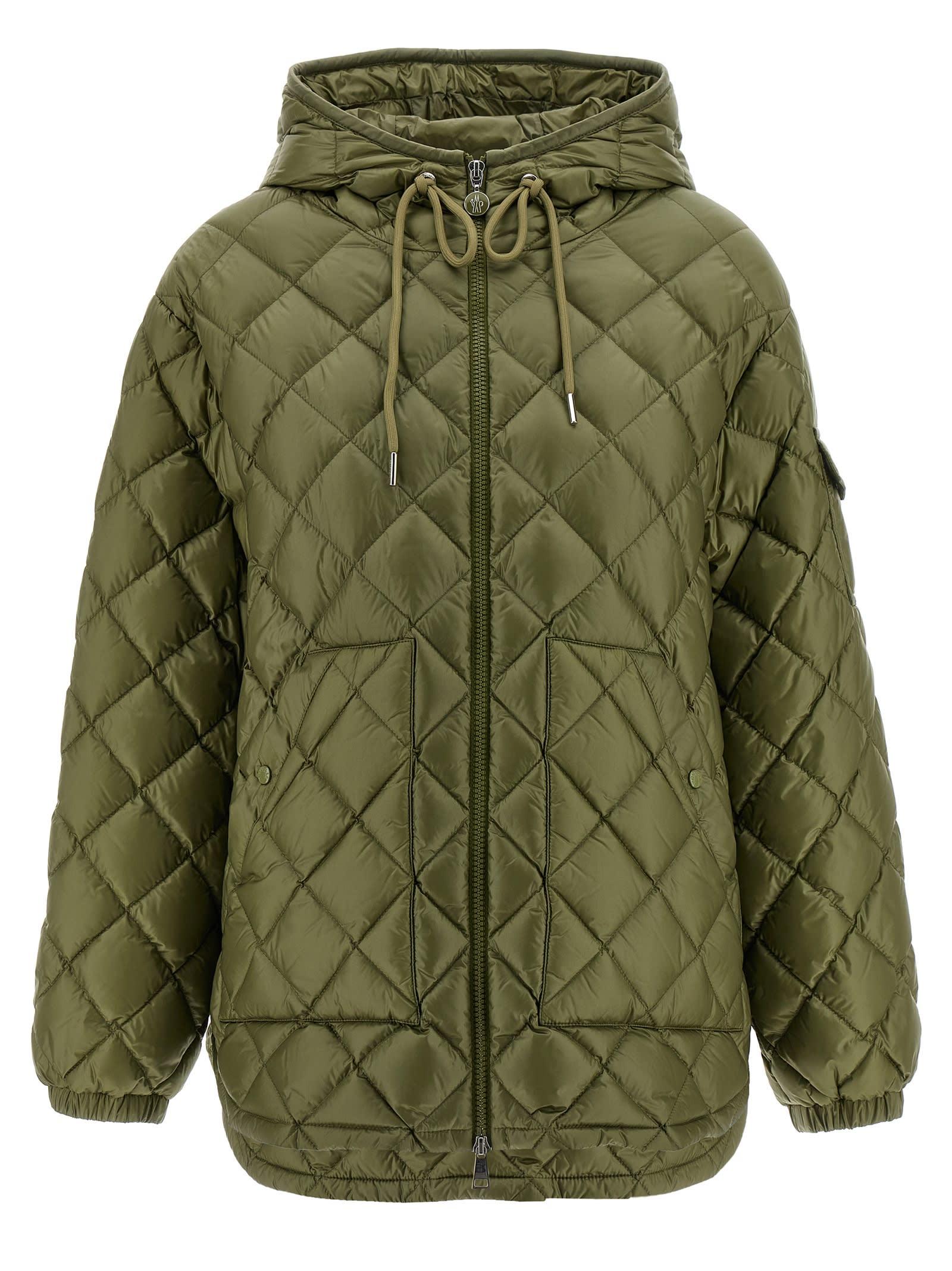 moncler diamond quilting down jacket