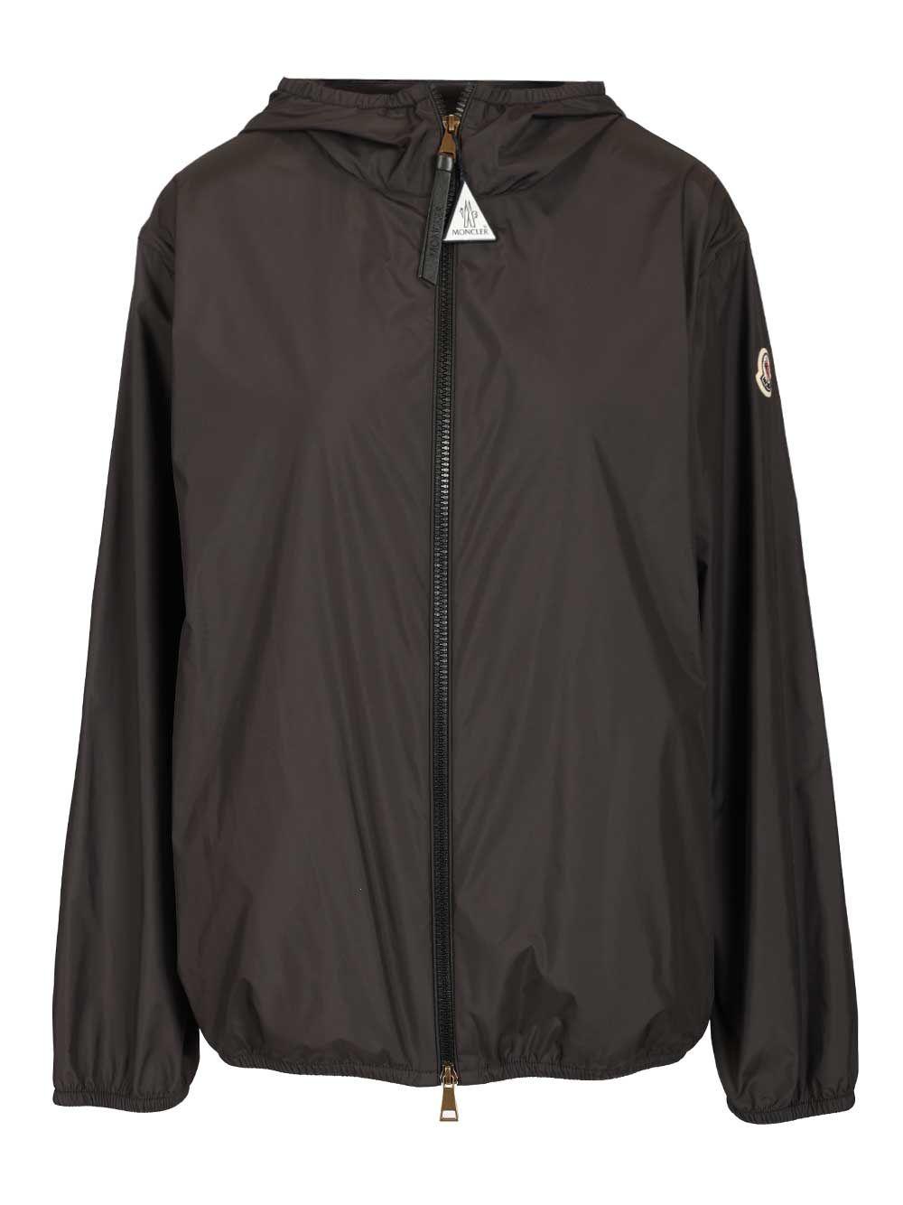 moncler fegeos hooded jacket black - women