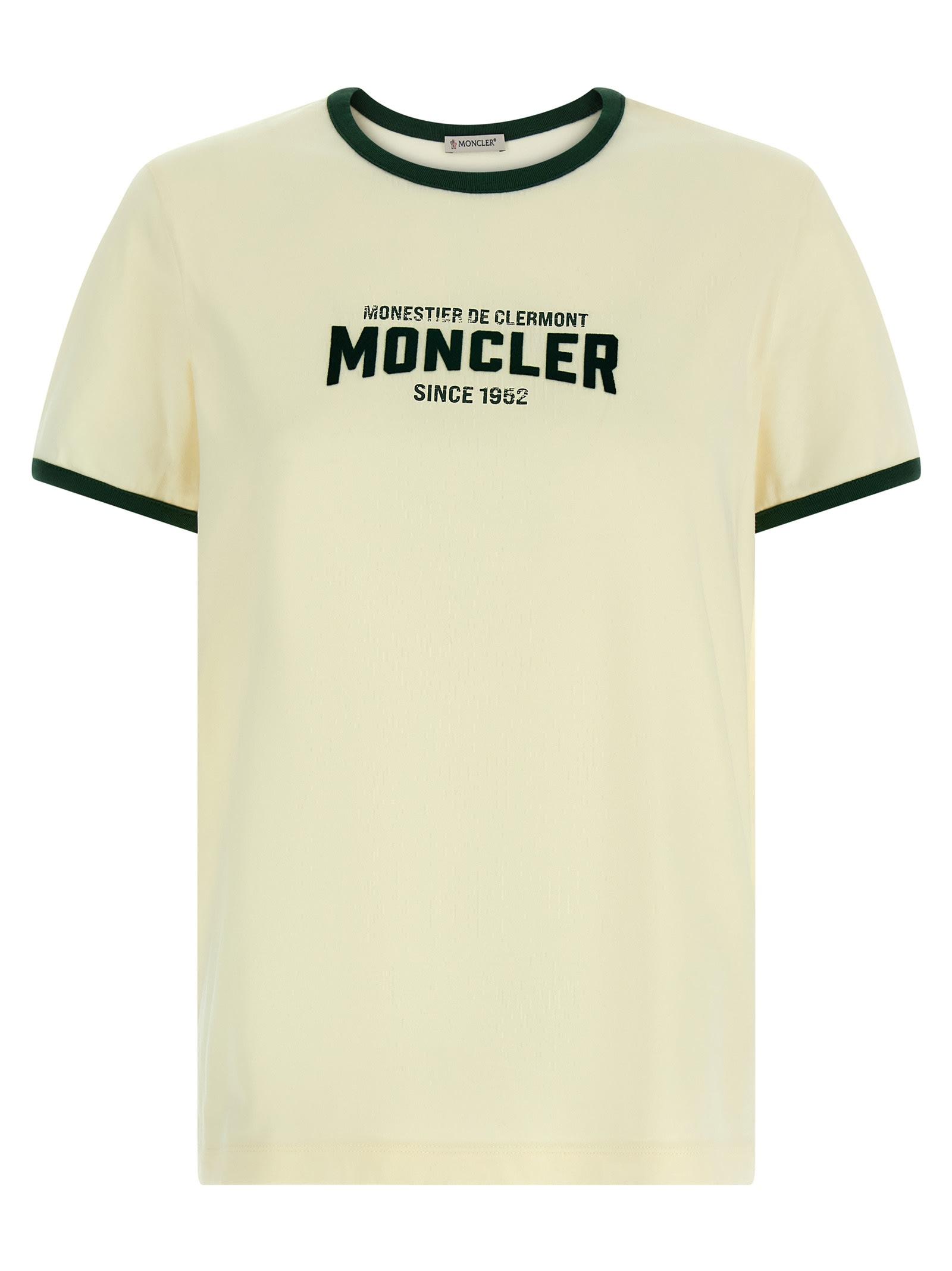 moncler flocked logo t-shirt