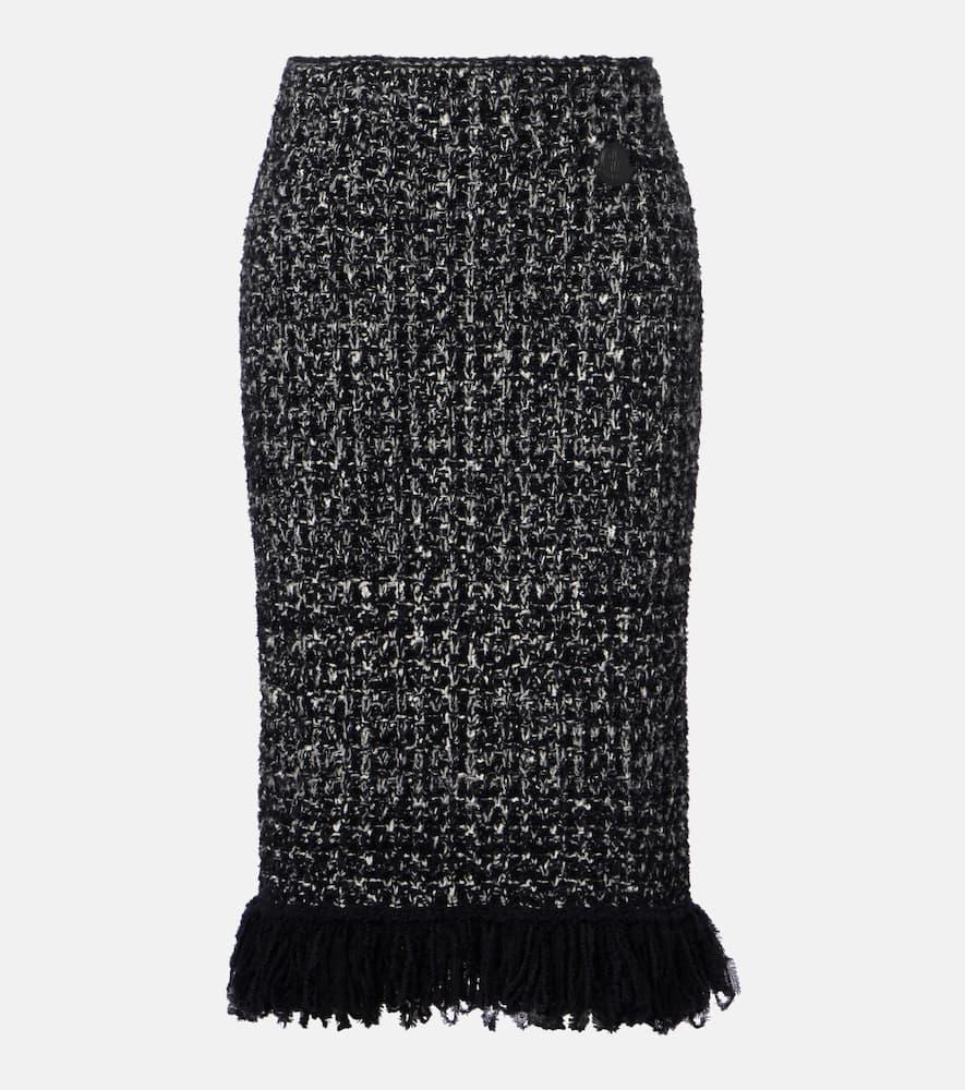 moncler fringed wool