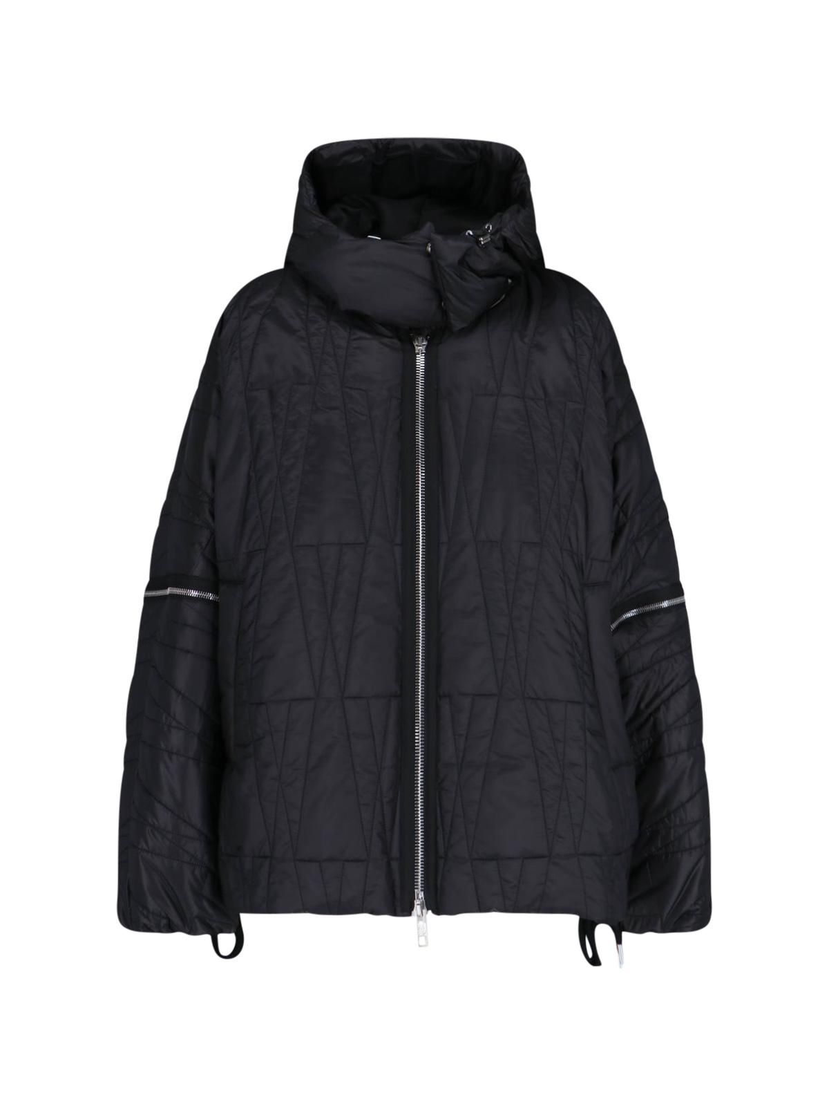 moncler genius jackets black polyester - women