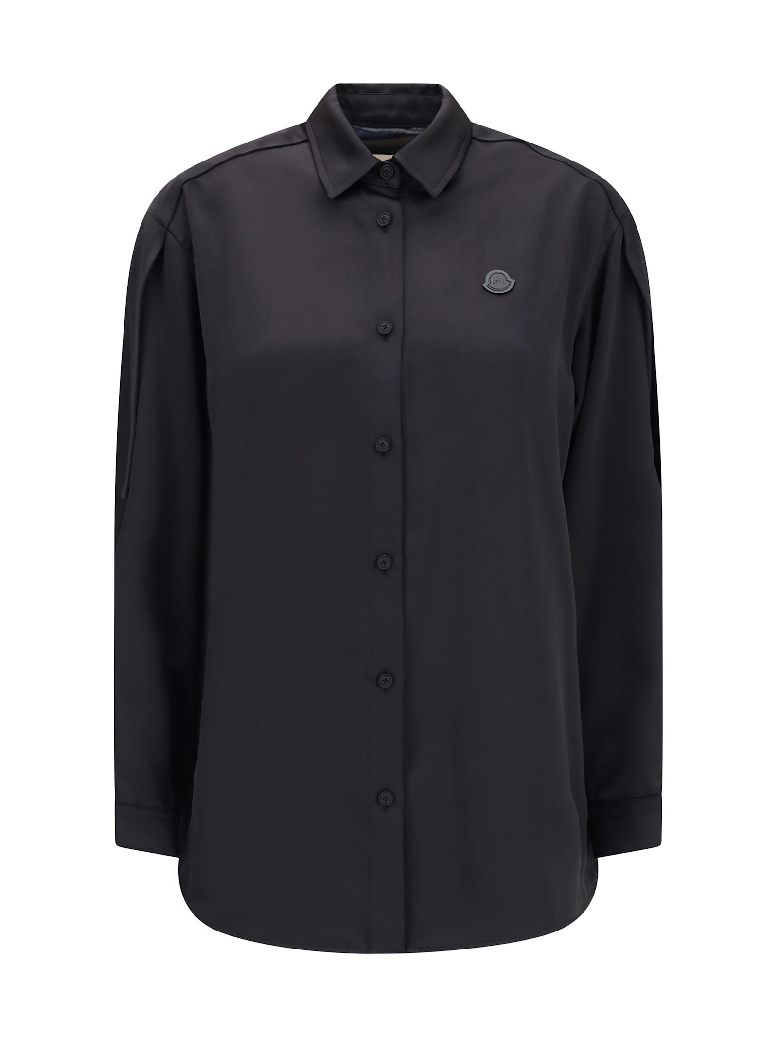 moncler genius shirt in technical polyester satin moncler x ee72 collection by edward enninful