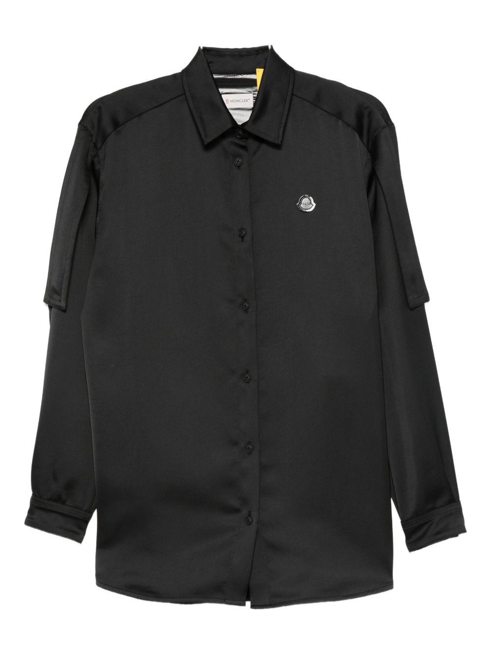 moncler genius shirts black outer: polyester - women