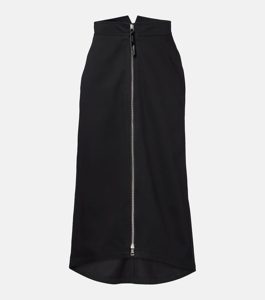 moncler genius x ee72 by edward enninful cotton midi skirt