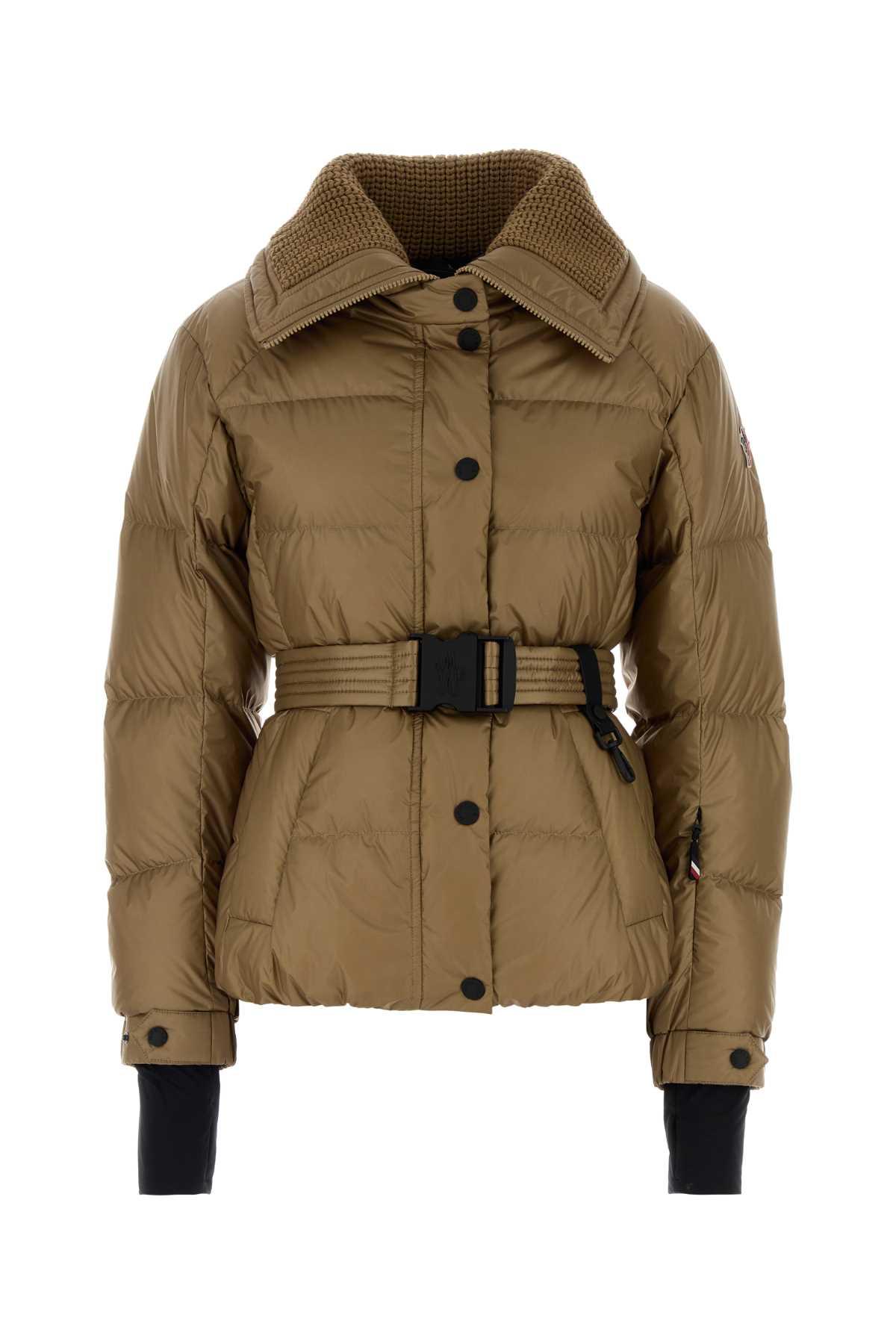 moncler grenoble biscuit nylon batailleuse down jacket