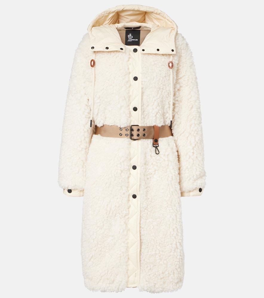 moncler grenoble blavet hooded teddy down coat