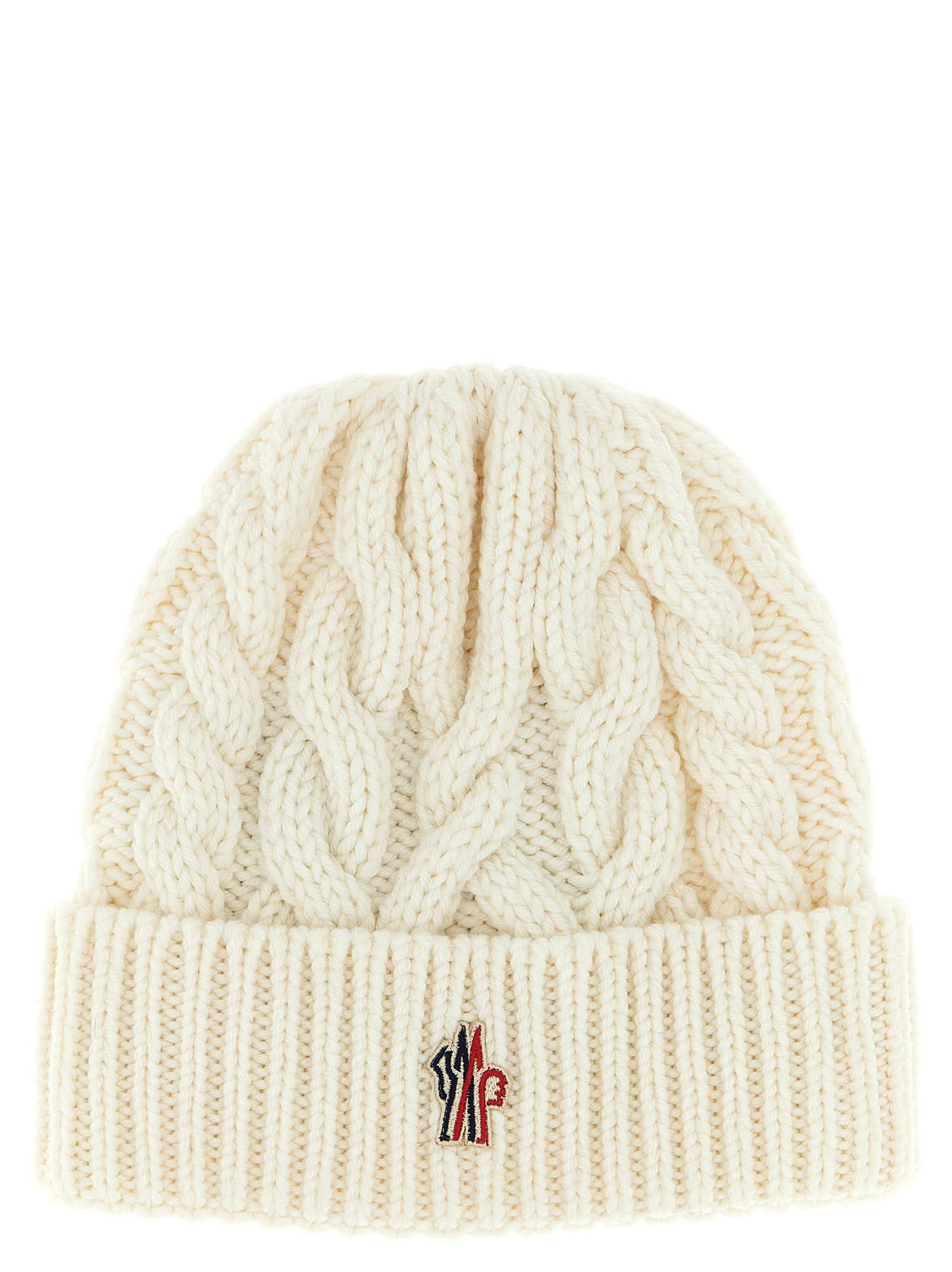 moncler grenoble braided wool beanie