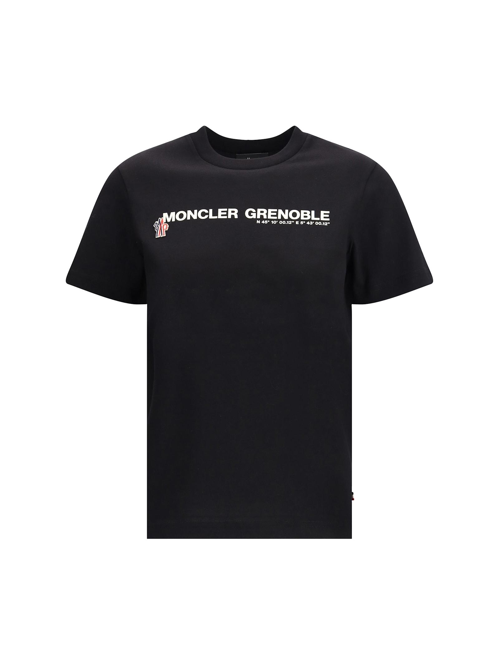 moncler grenoble contrasting logo t-shirt