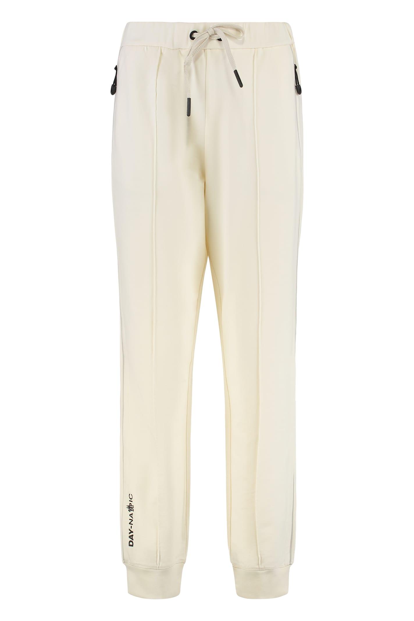 moncler grenoble cotton blend trousers