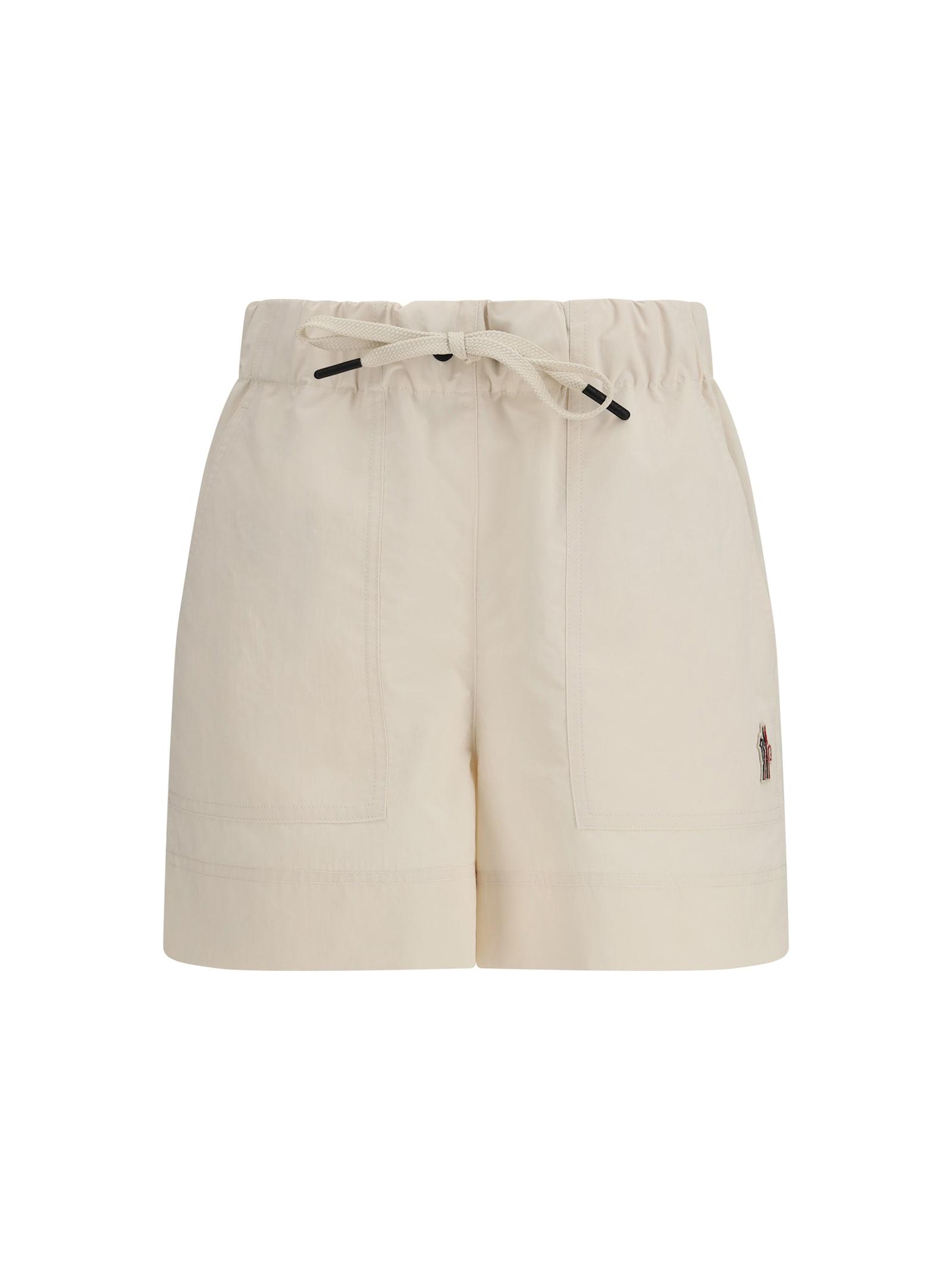 moncler grenoble embroidered shorts