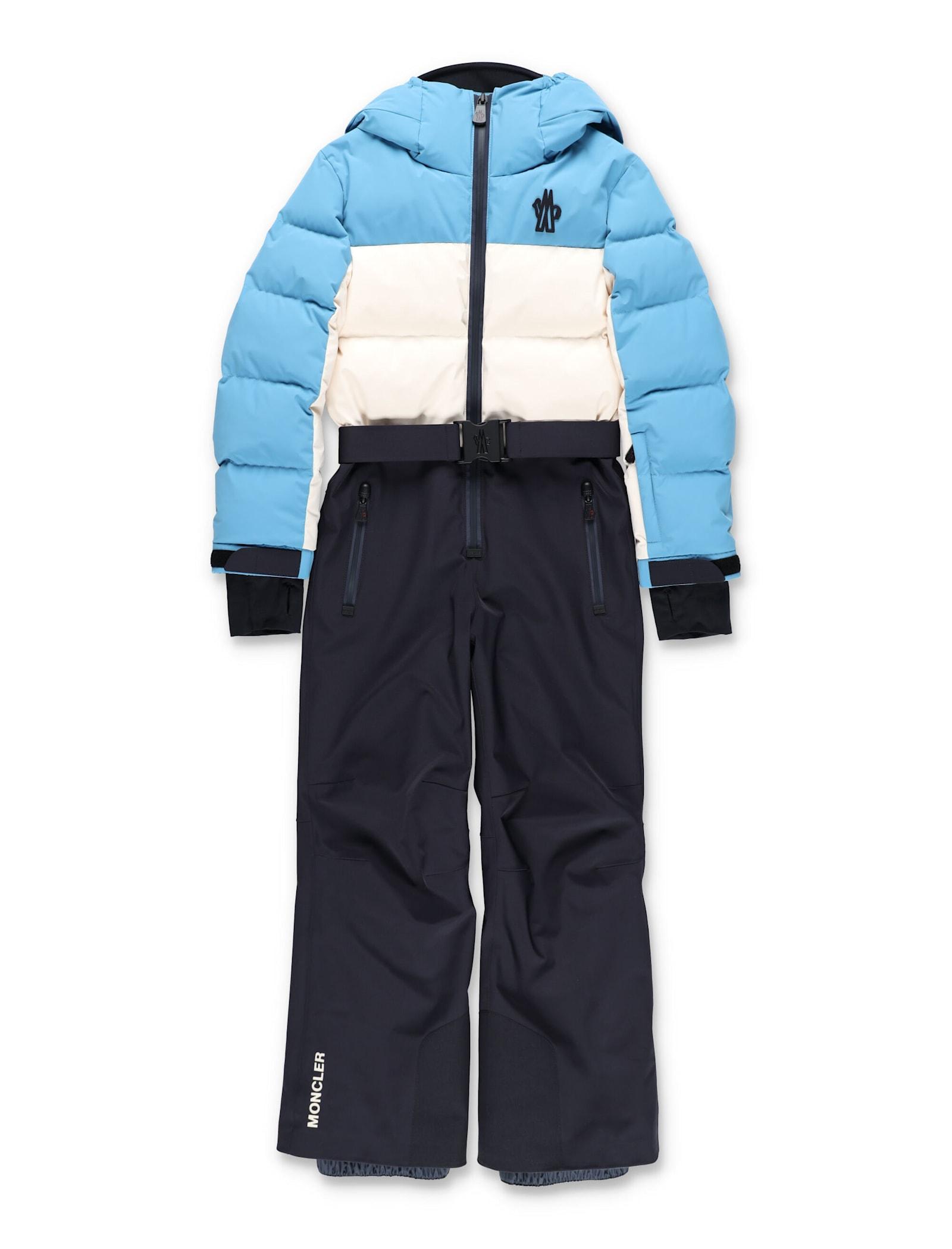 moncler grenoble kids two-tone ski suit