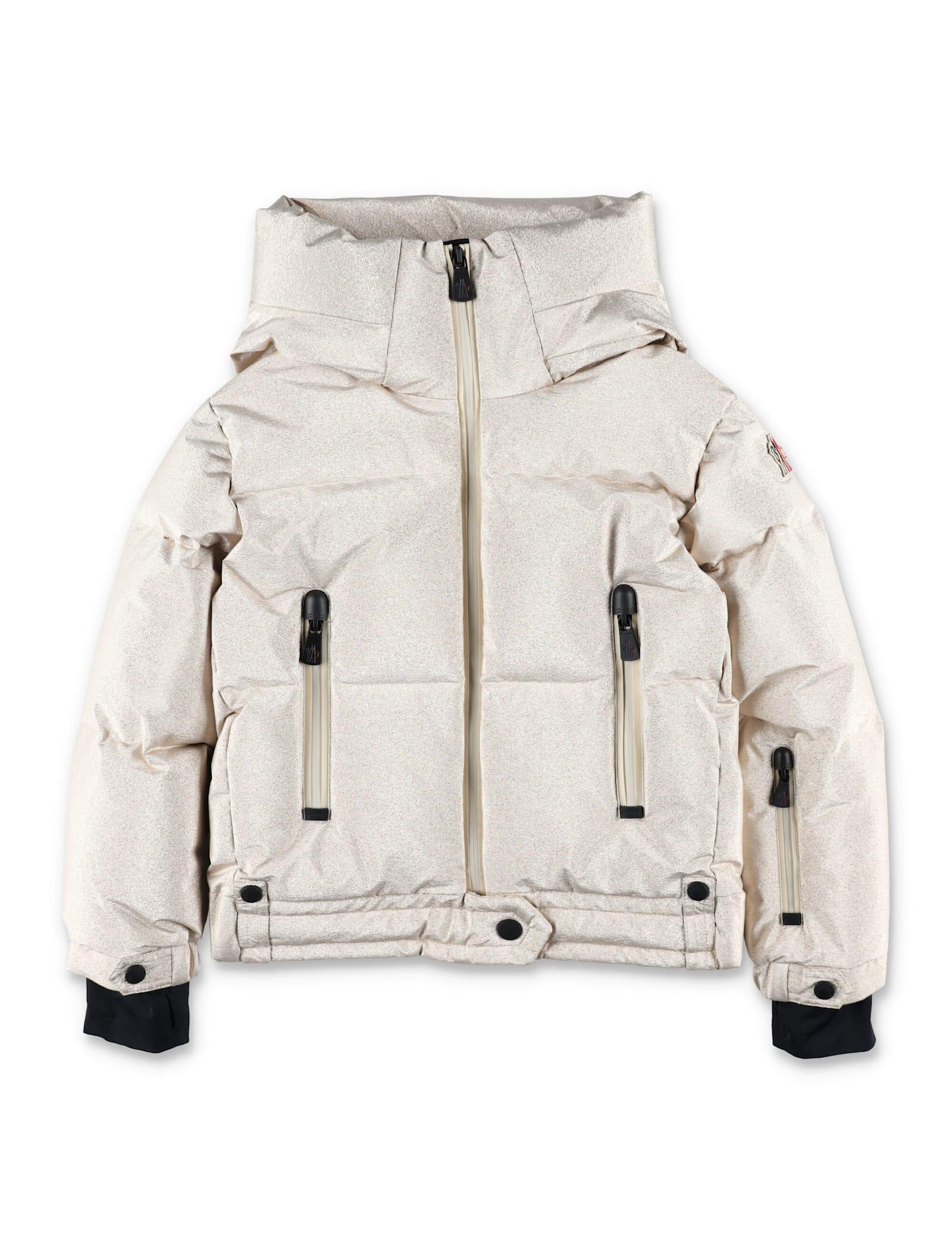 moncler grenoble kids violette metallic down jacket