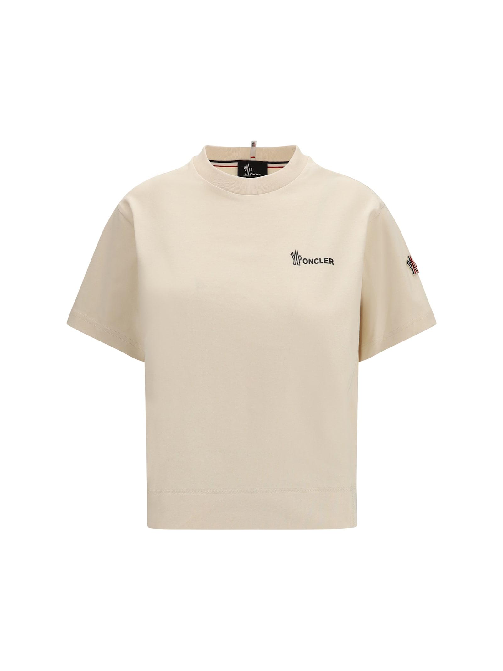moncler grenoble logo cotton t-shirt