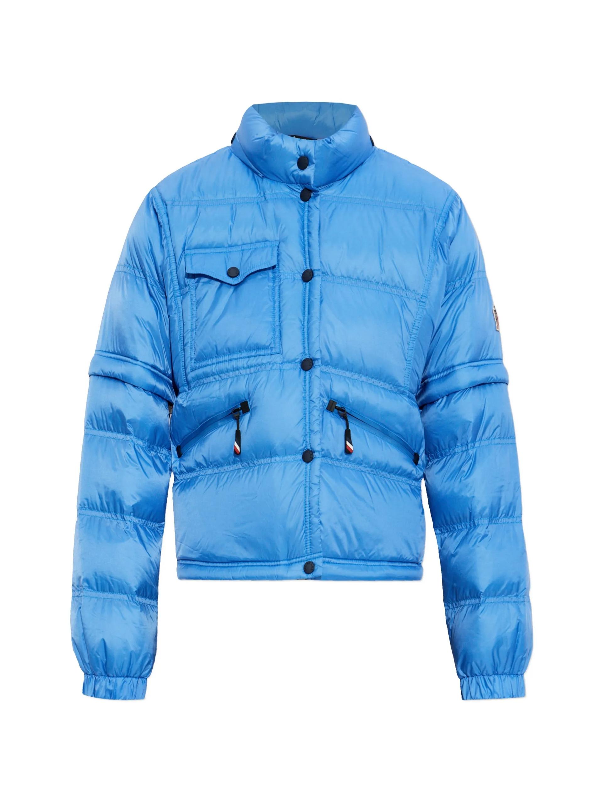 moncler grenoble mauduits bomber blue giacca - women