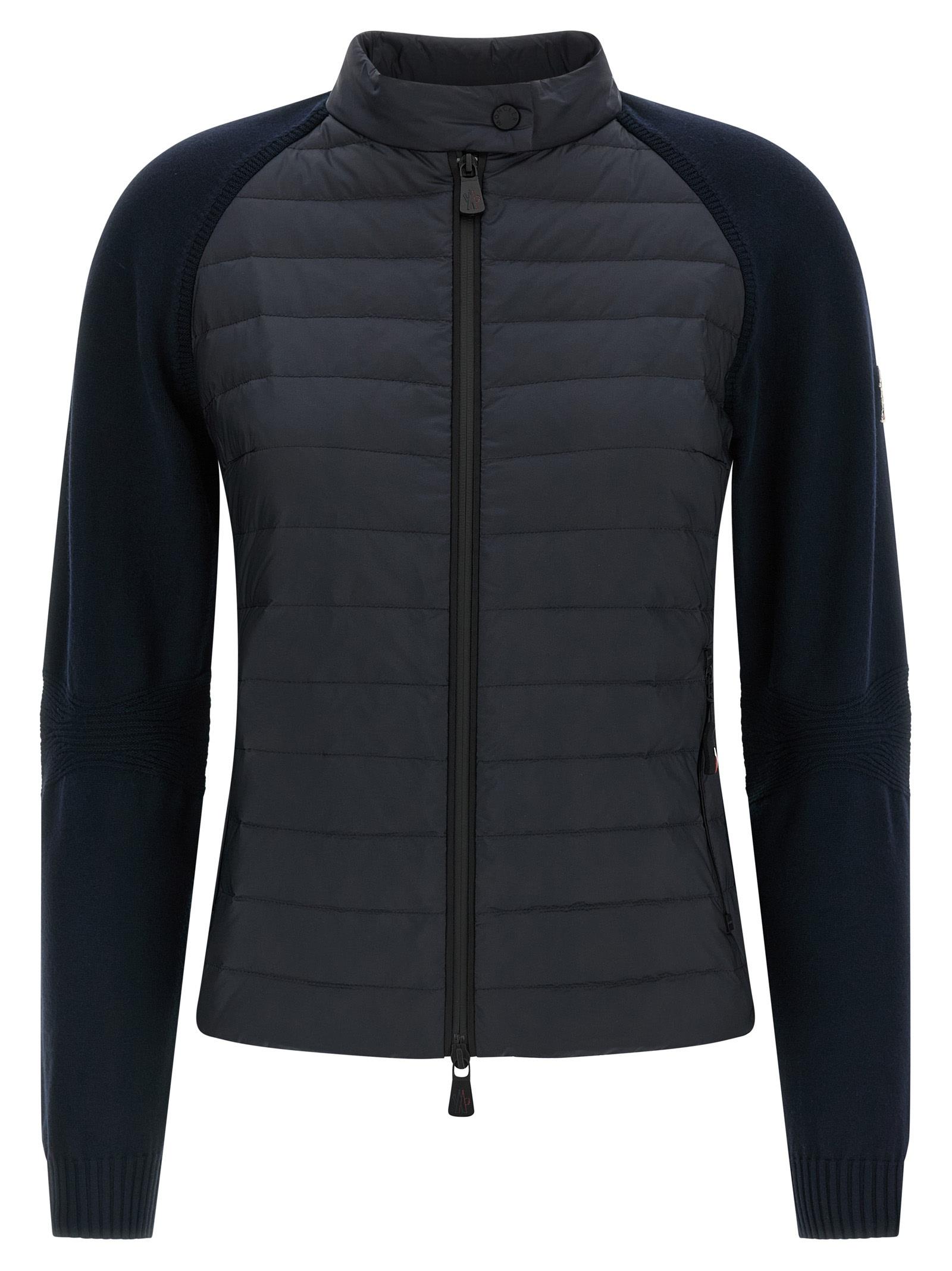 moncler grenoble padded cardigan