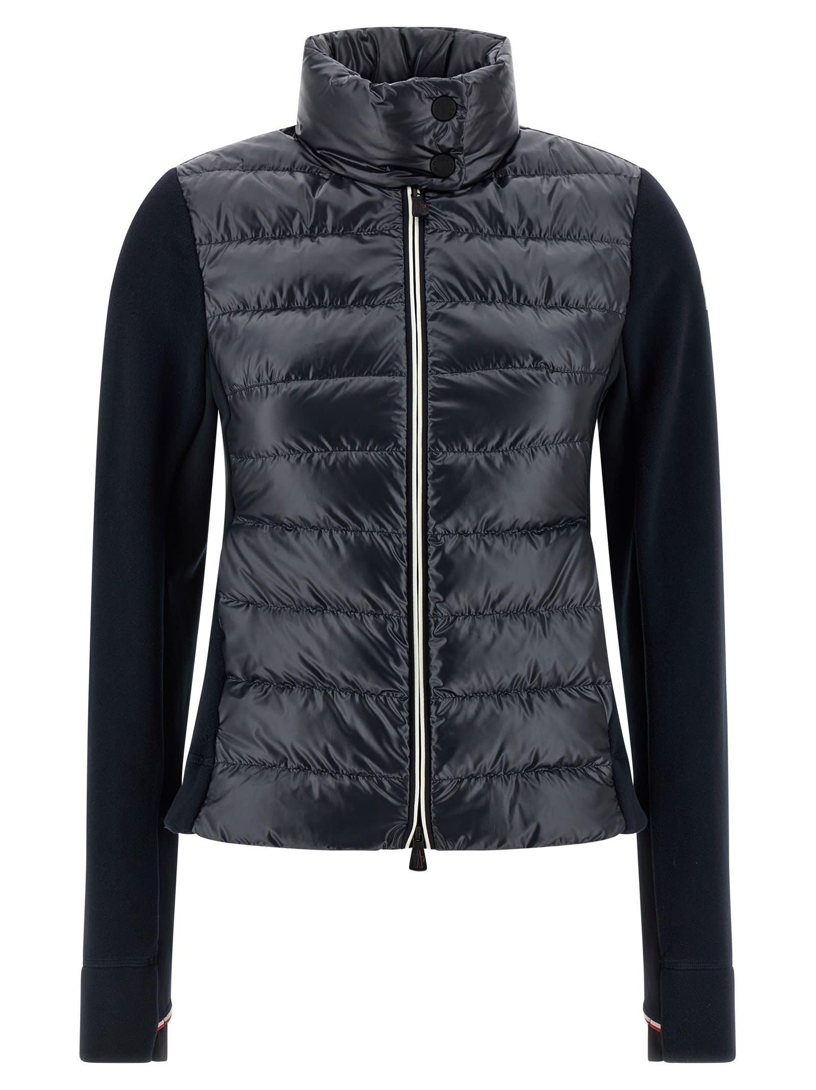 moncler grenoble padded vest sweatshirt
