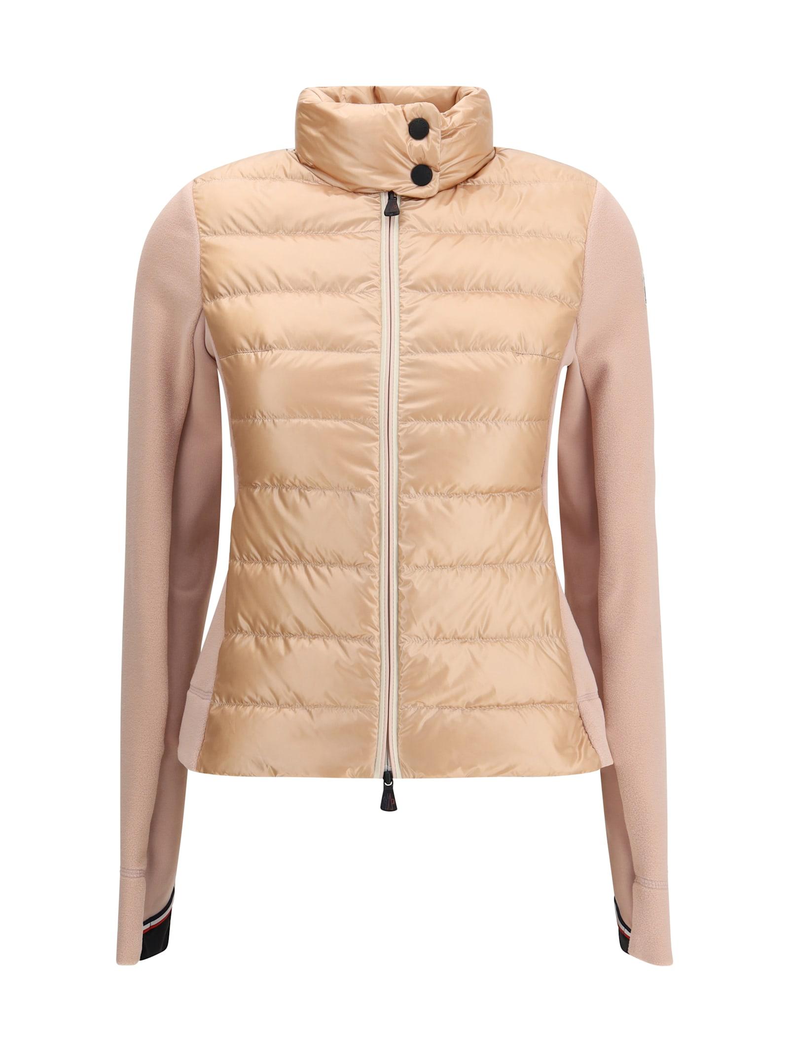 moncler grenoble padded zip-up sweatshirt