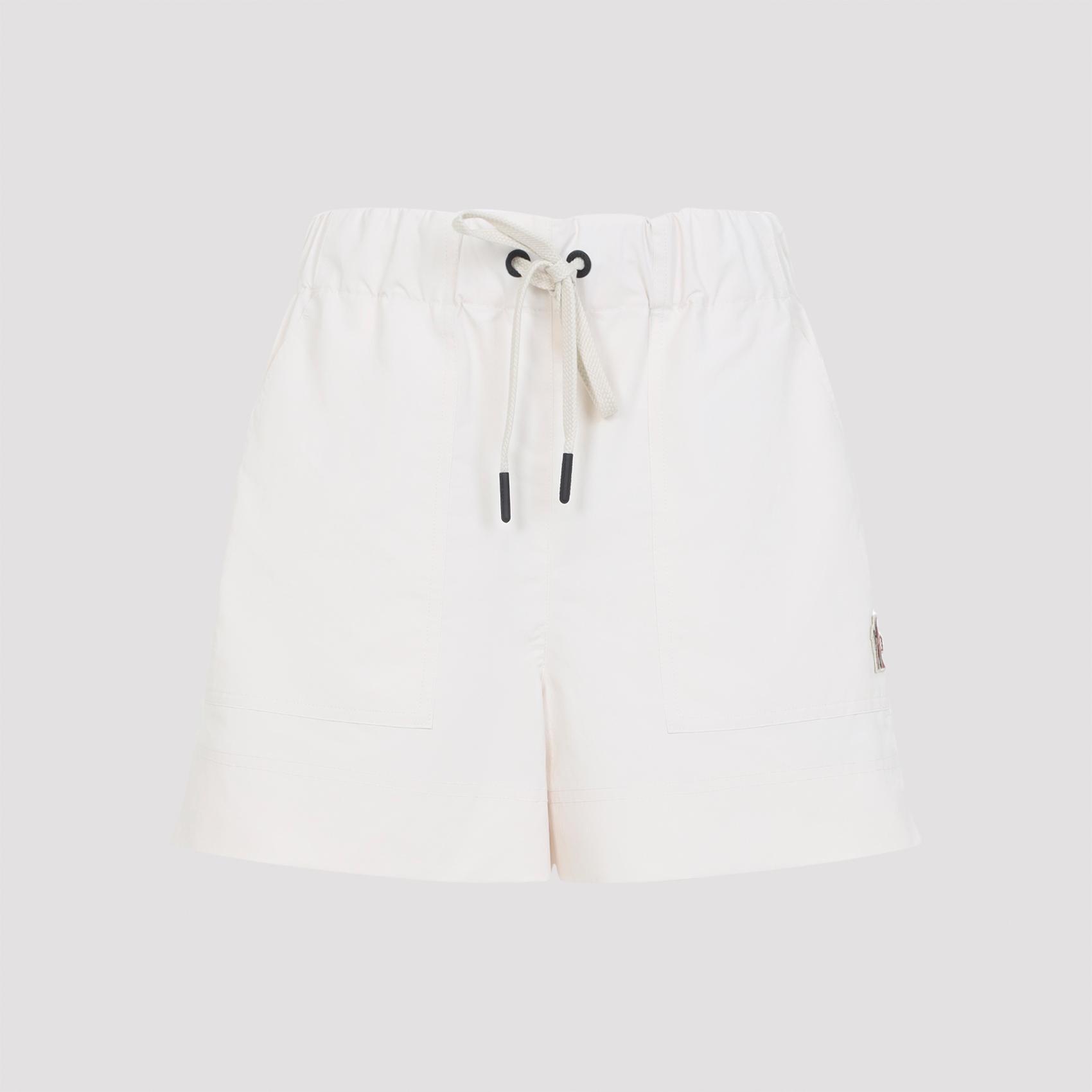 moncler grenoble shorts nude & neutrals polyester - women