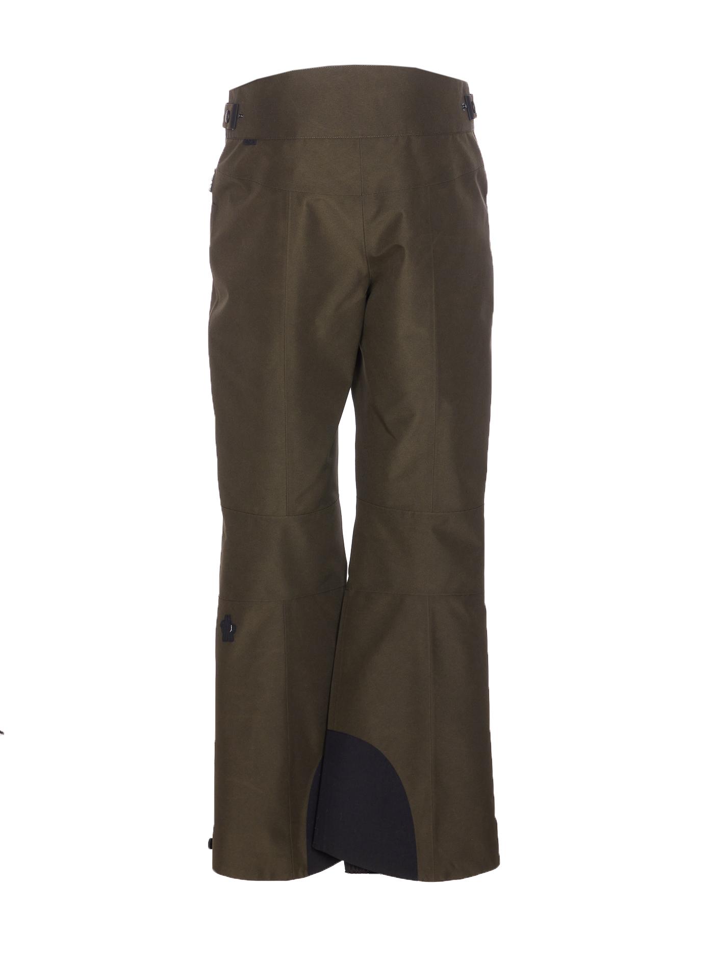 moncler grenoble trousers brown polyamide - women