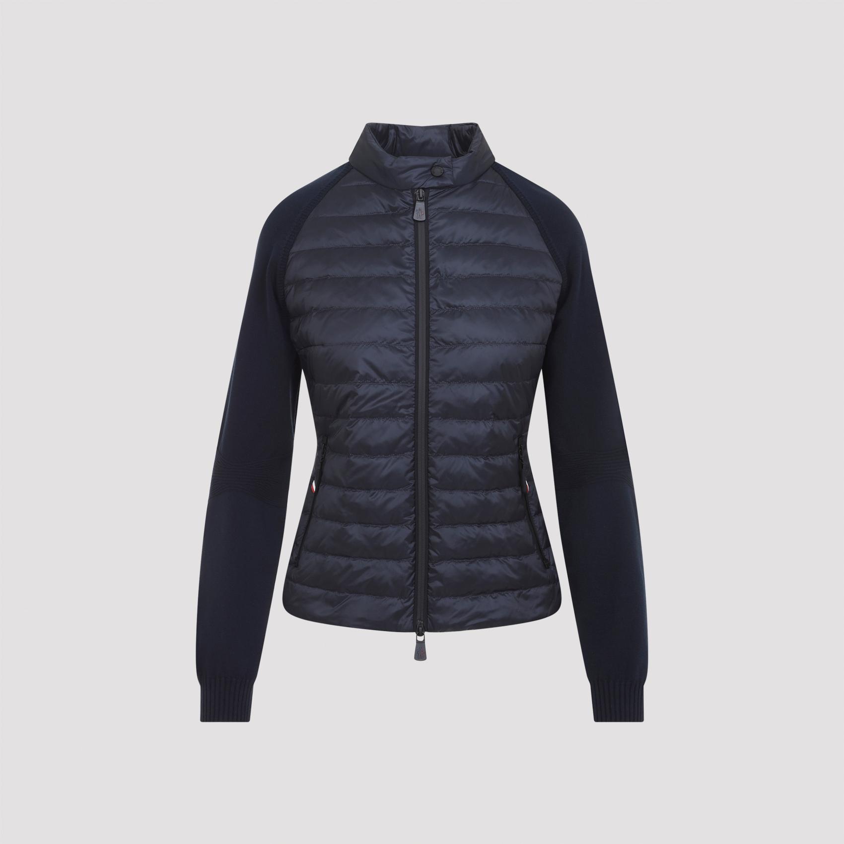 moncler grenoble viscose jacket blue - women