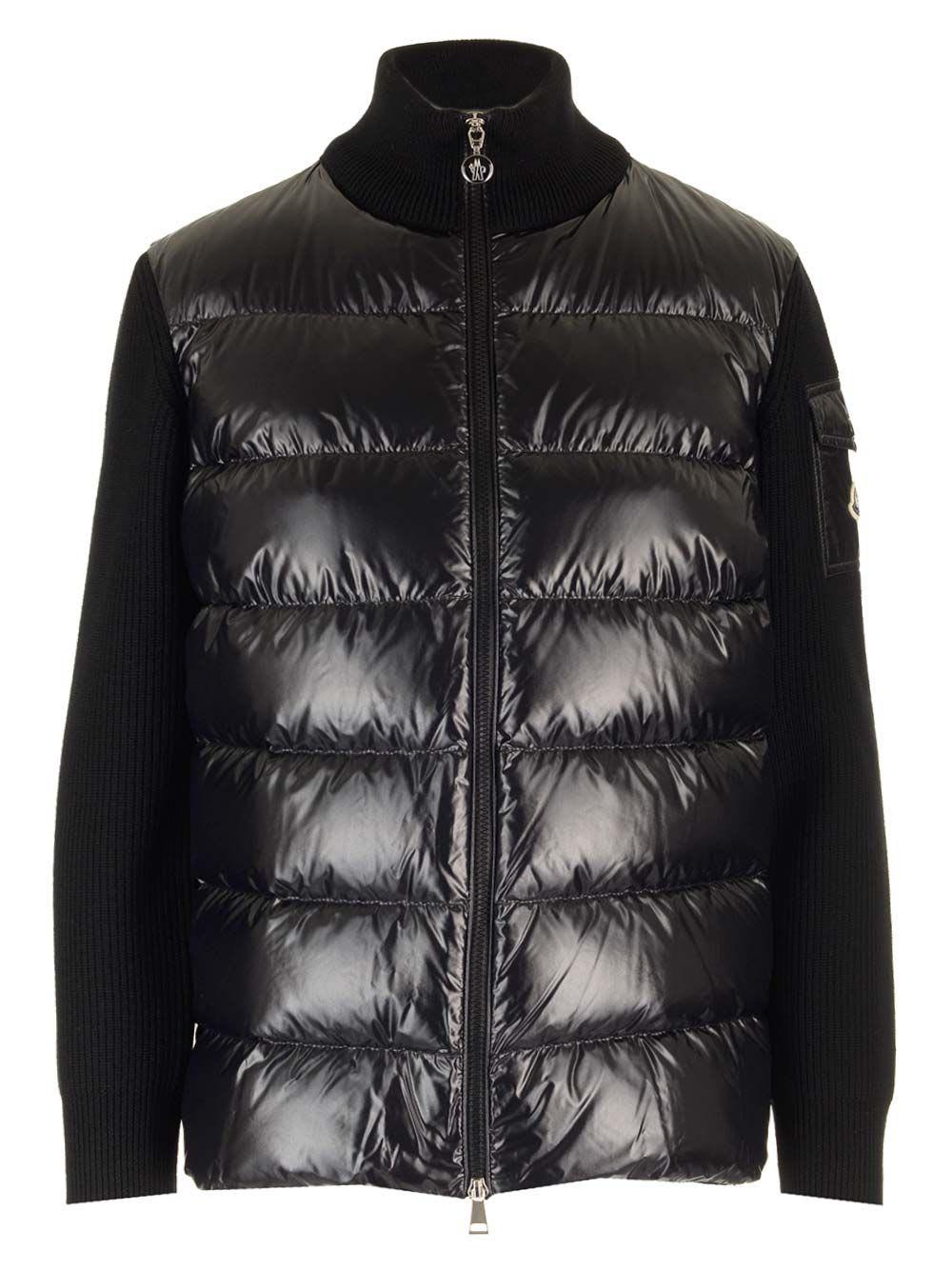 moncler grenoble wool cardigan