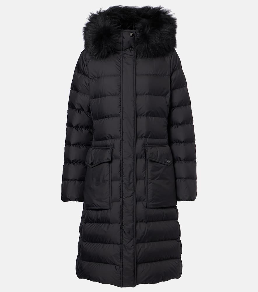 moncler hooded shearling