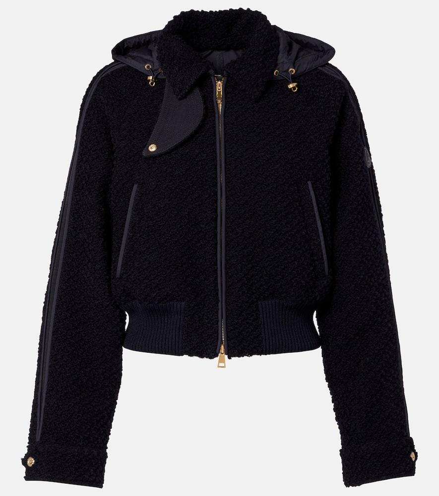 moncler hooded virgin wool down jacket