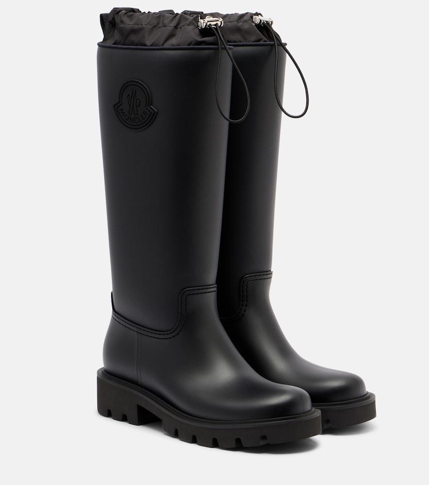 moncler kickstream logo rain boots