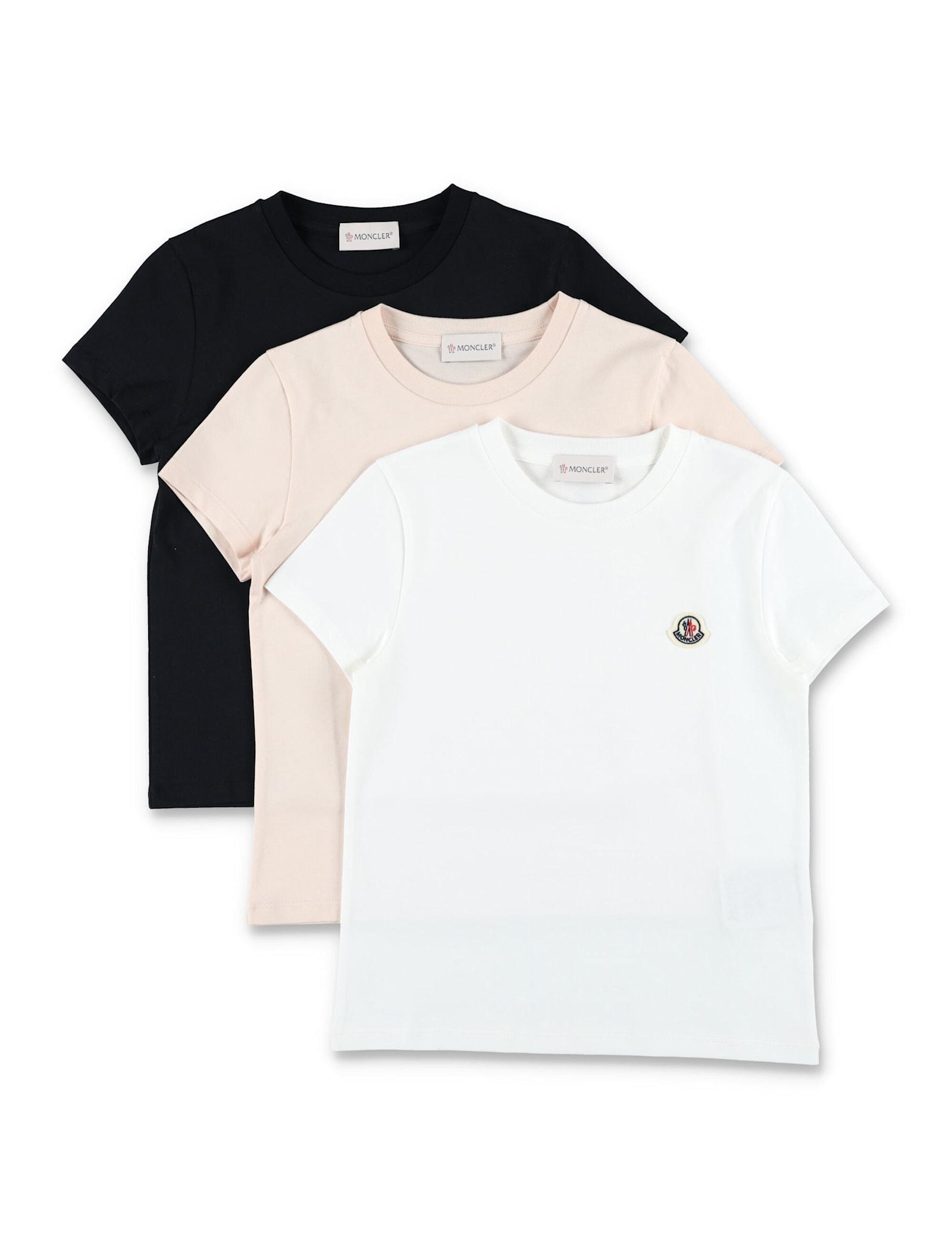 moncler kid - three pack t-shirt