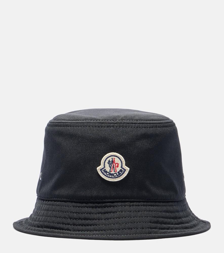 moncler logo bucket hat