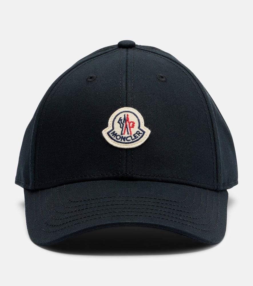 moncler logo cotton baseball cap
