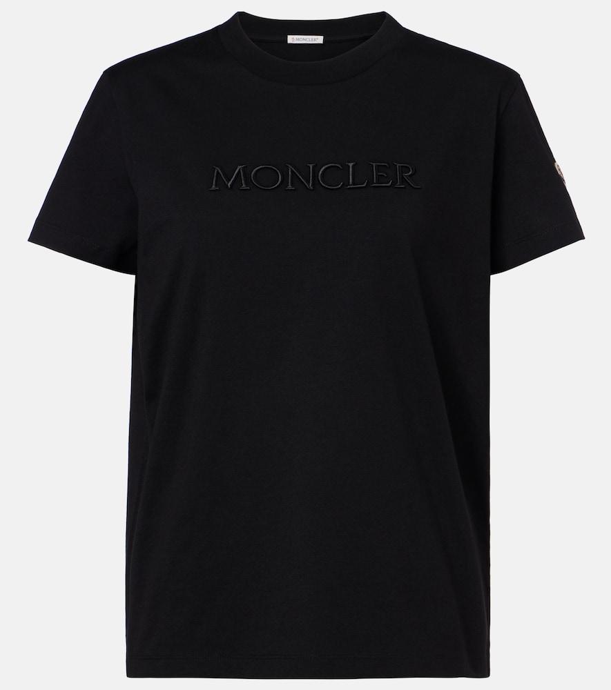 moncler logo cotton jersey t-shirt