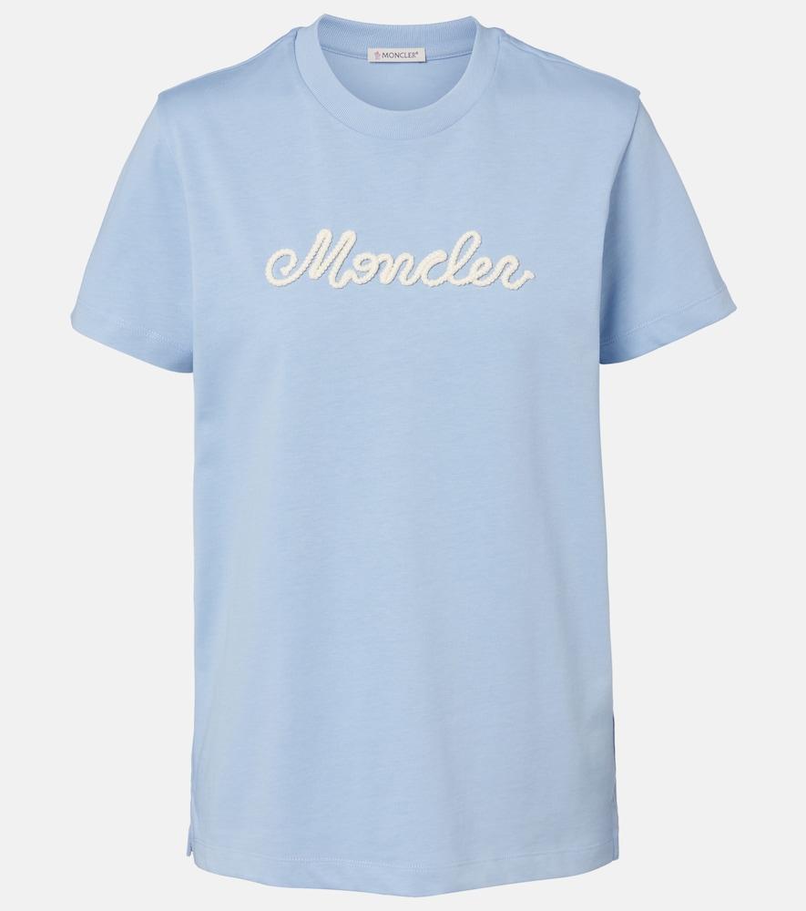 moncler logo cotton jersey t