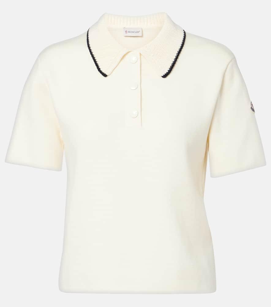 moncler logo cotton polo shirt