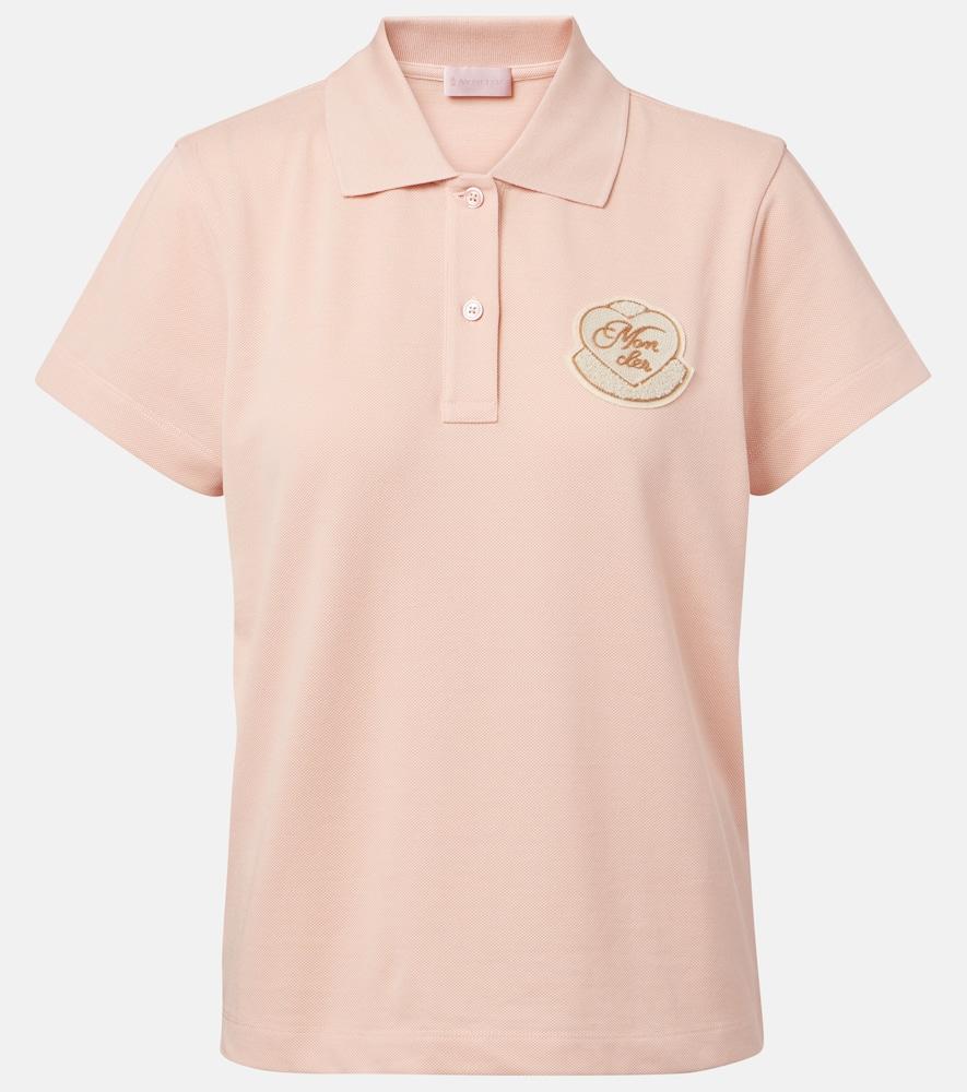 moncler logo cotton polo shirt